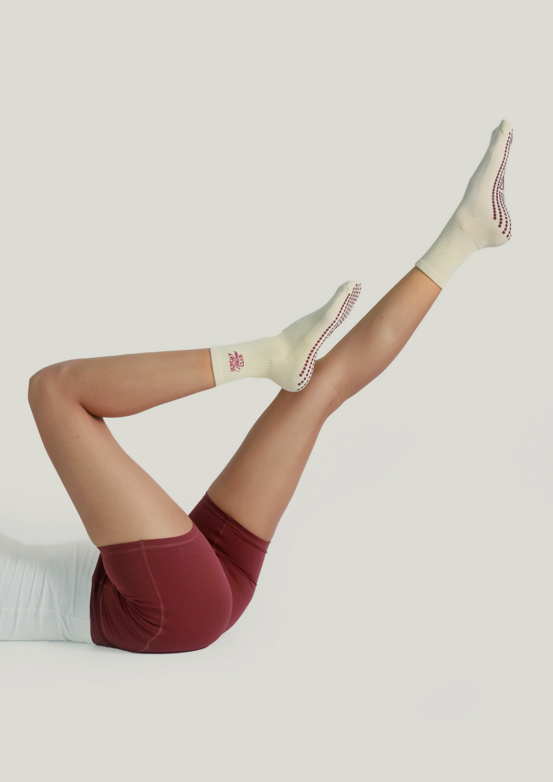 Pilates Grip Socks in Champagne