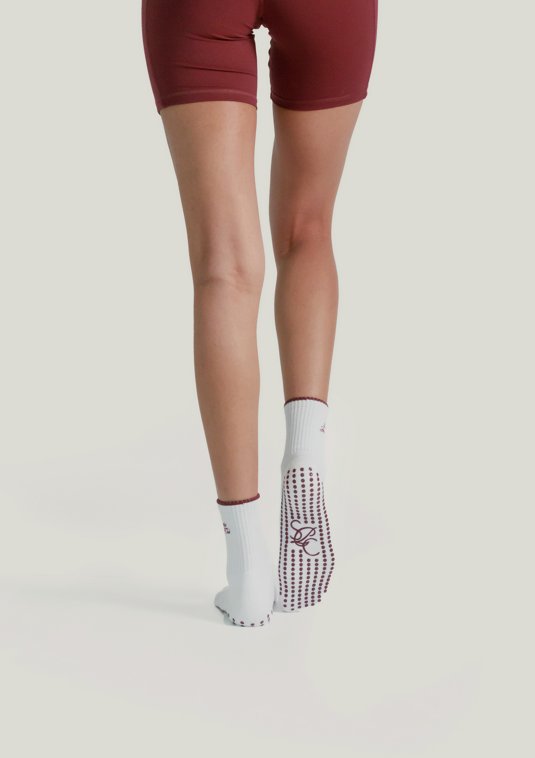 Pilates Grip Socks in Blanc