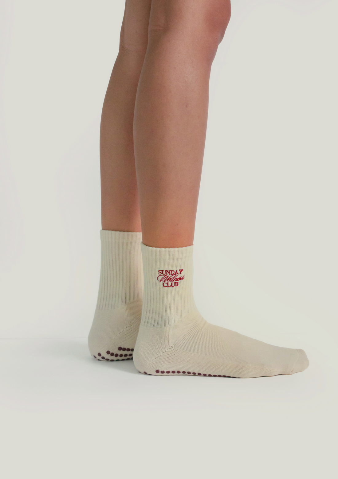 Pilates Grip Socks in Champagne