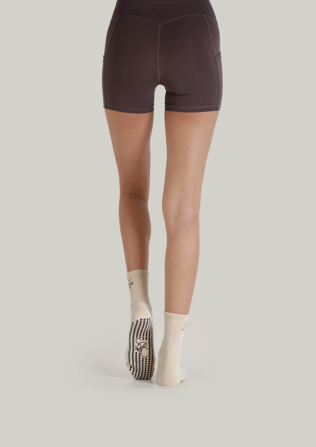 Pilates Grip Socks in Ecru