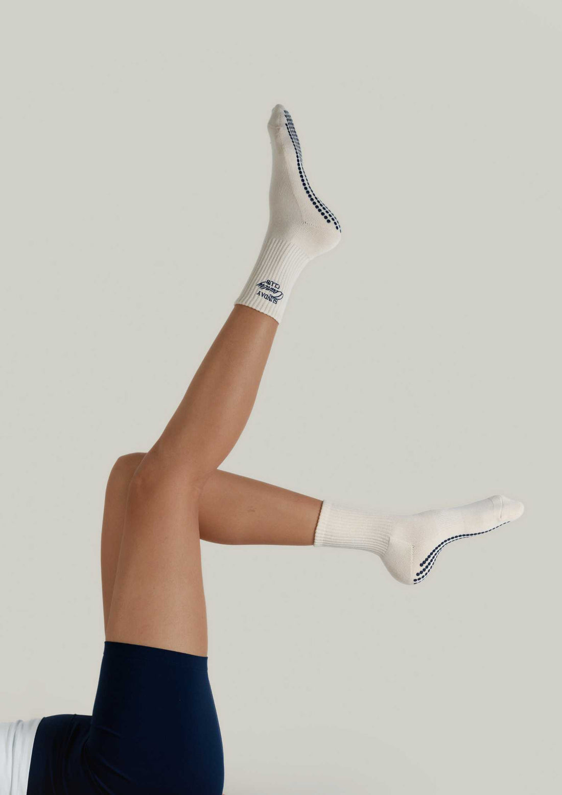 Pilates Grip Socks in Bisque
