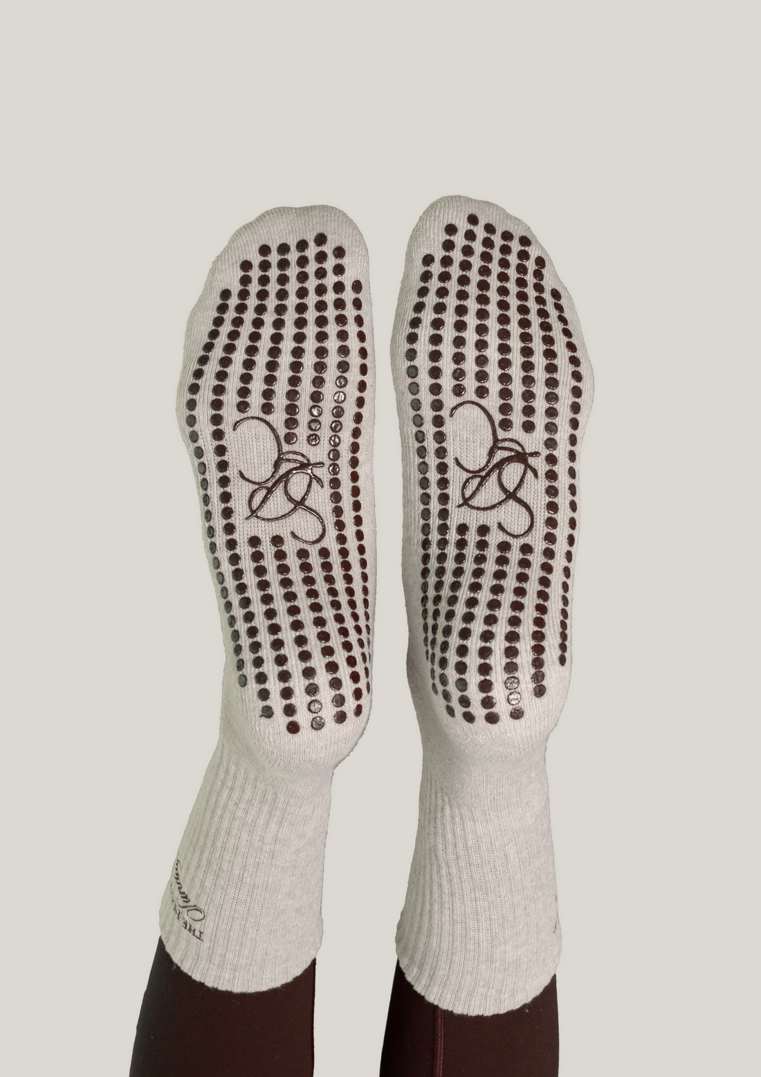 Double-Grip Pilates Grip Socks in Cashmere