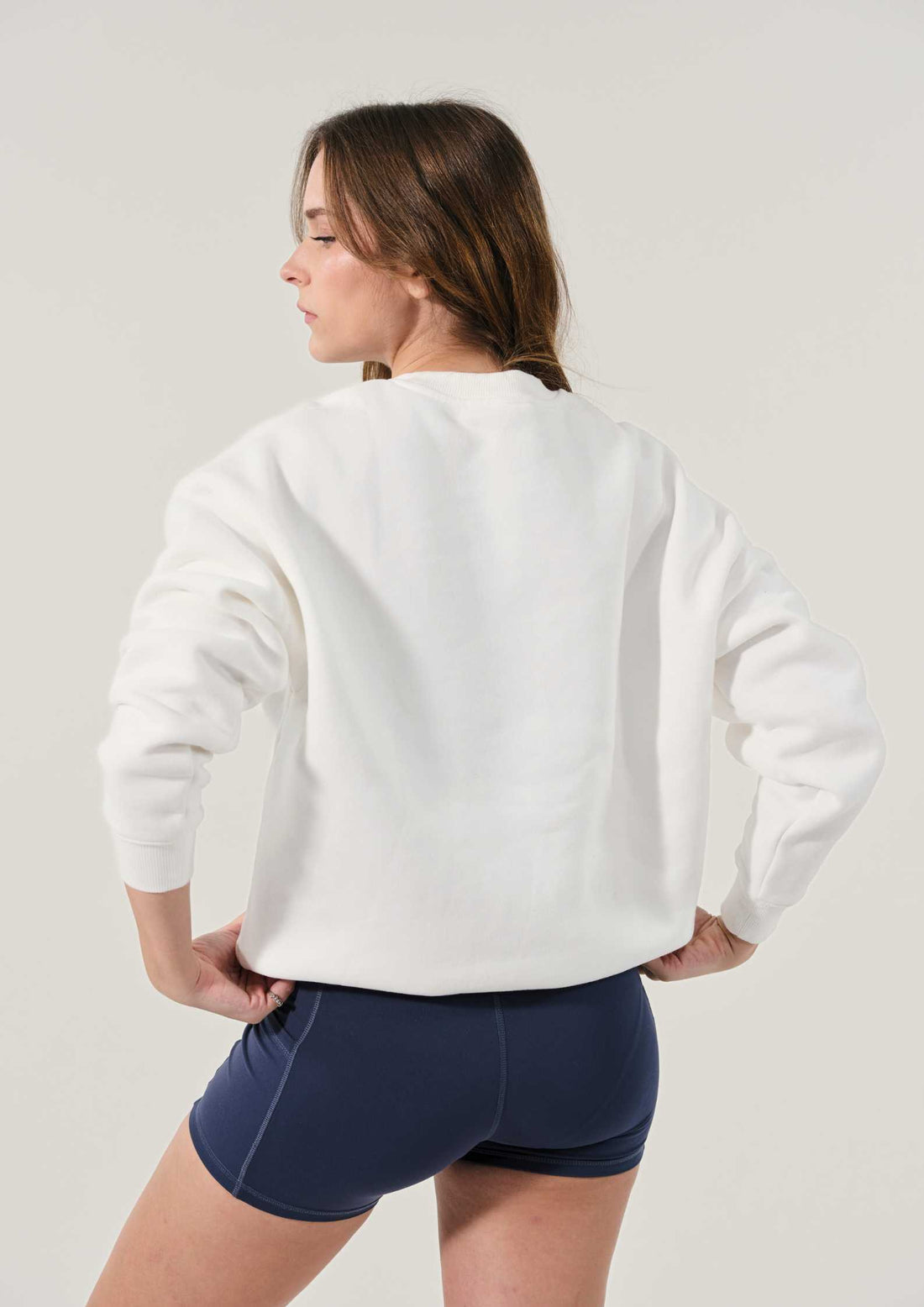 Sunday Country Club Crew Neck Sweater in Ivory