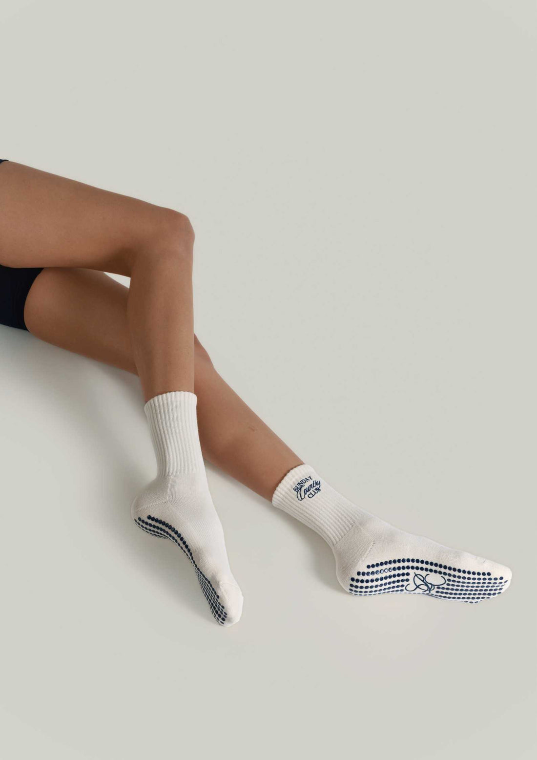 Pilates Grip Socks in Bisque