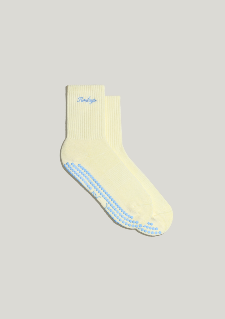 Pilates Grip Socks in Butter
