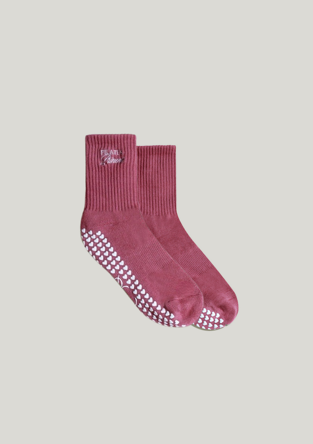 Pilates Grip Socks in Mauve Mirage