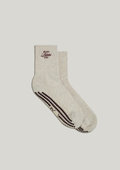 Double-Grip Pilates Grip Socks in Crème