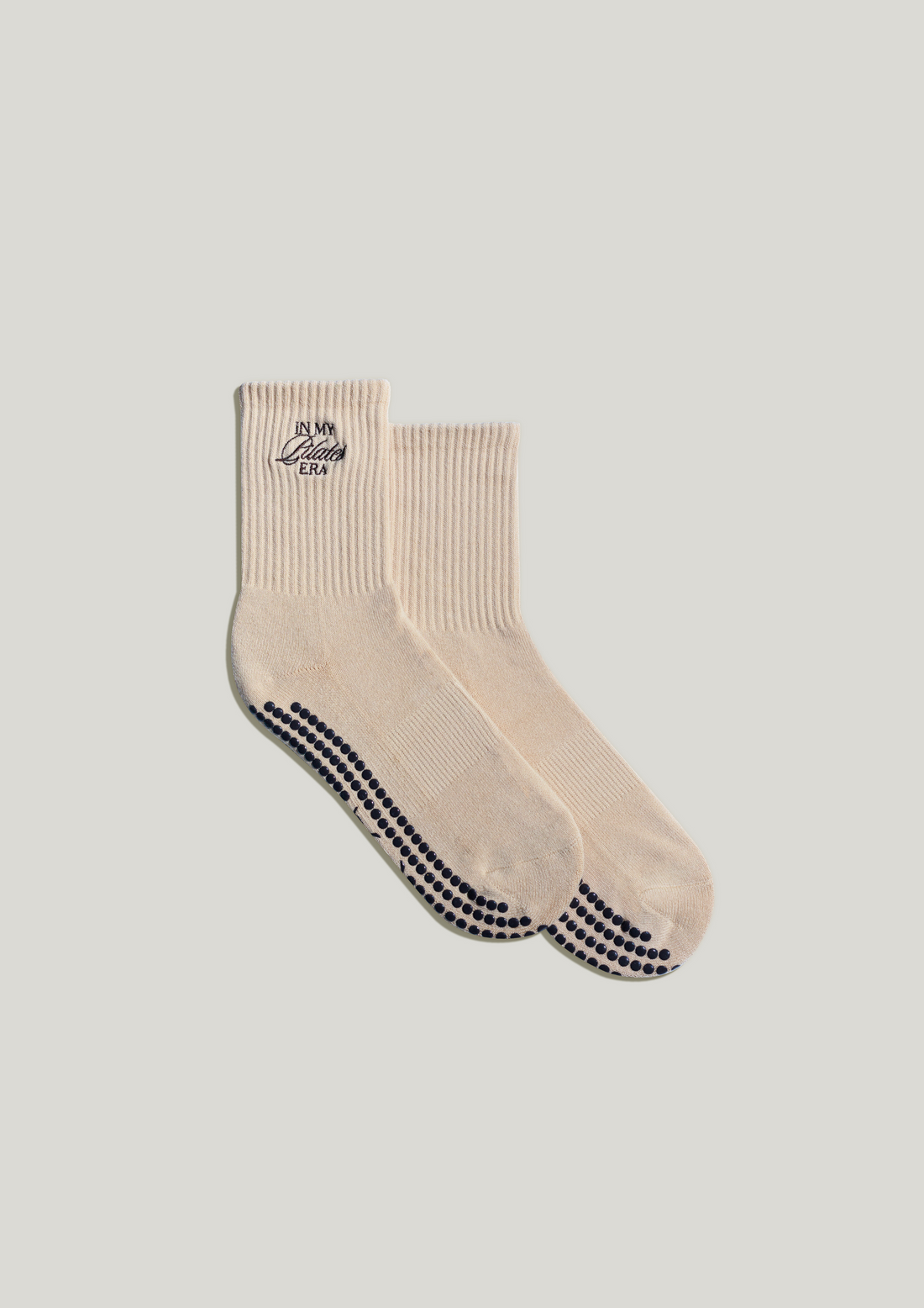 Pilates Grip Socks in Ecru