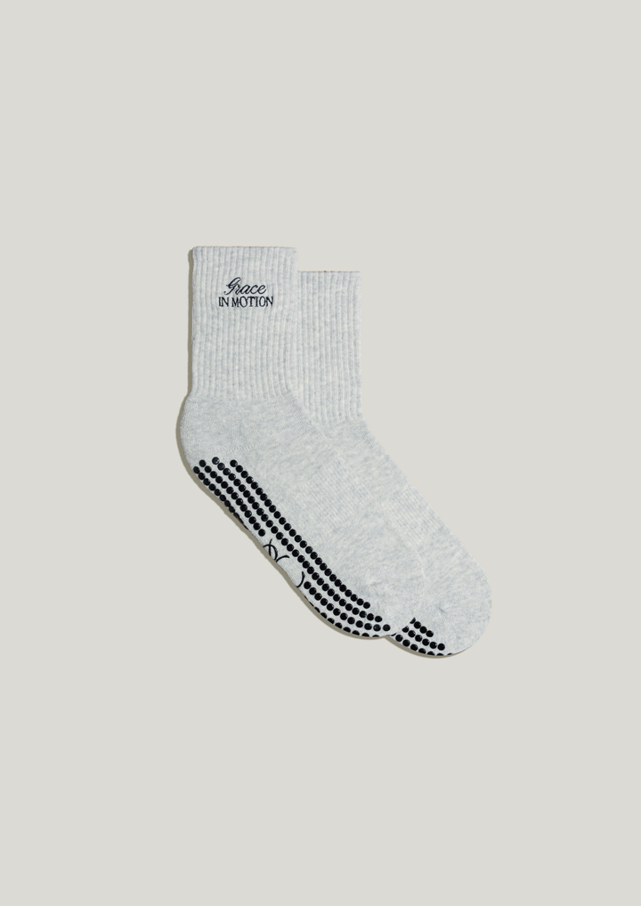 Pilates Grip Socks in Slate