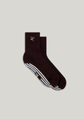 Double-Grip Pilates Grip Socks in Deep Truffle