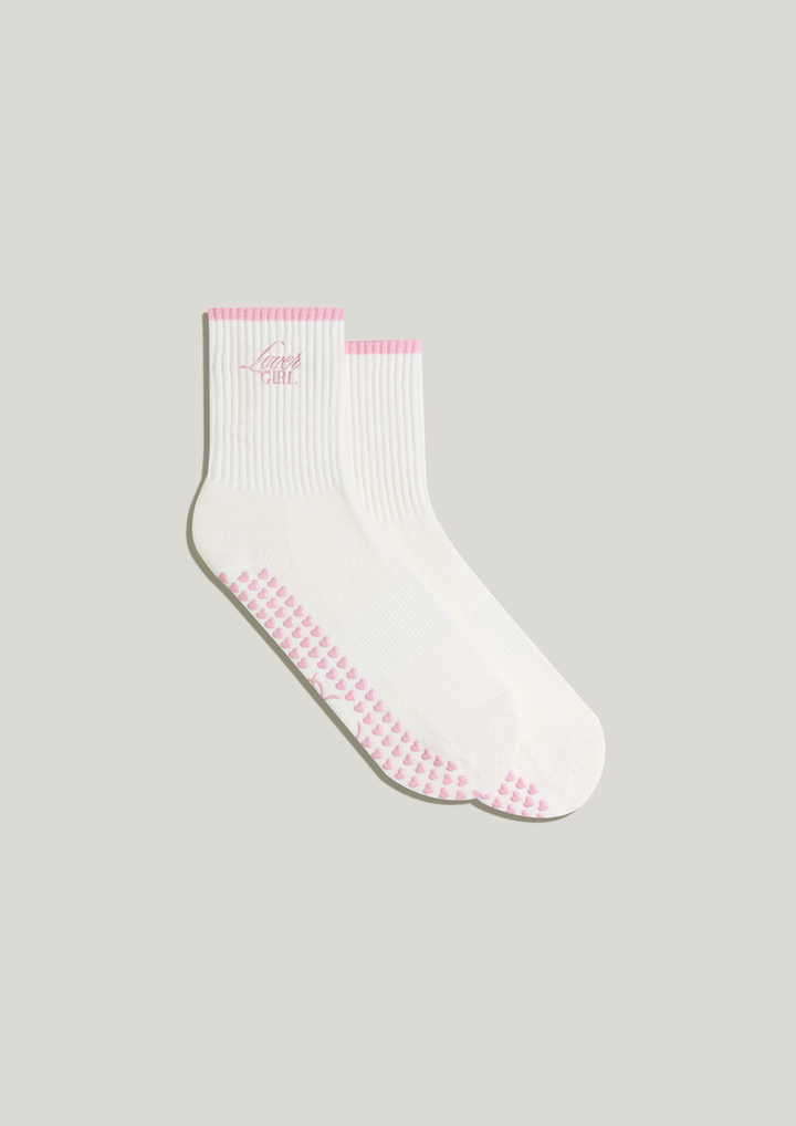 Pilates Grip Socks in Vanilla
