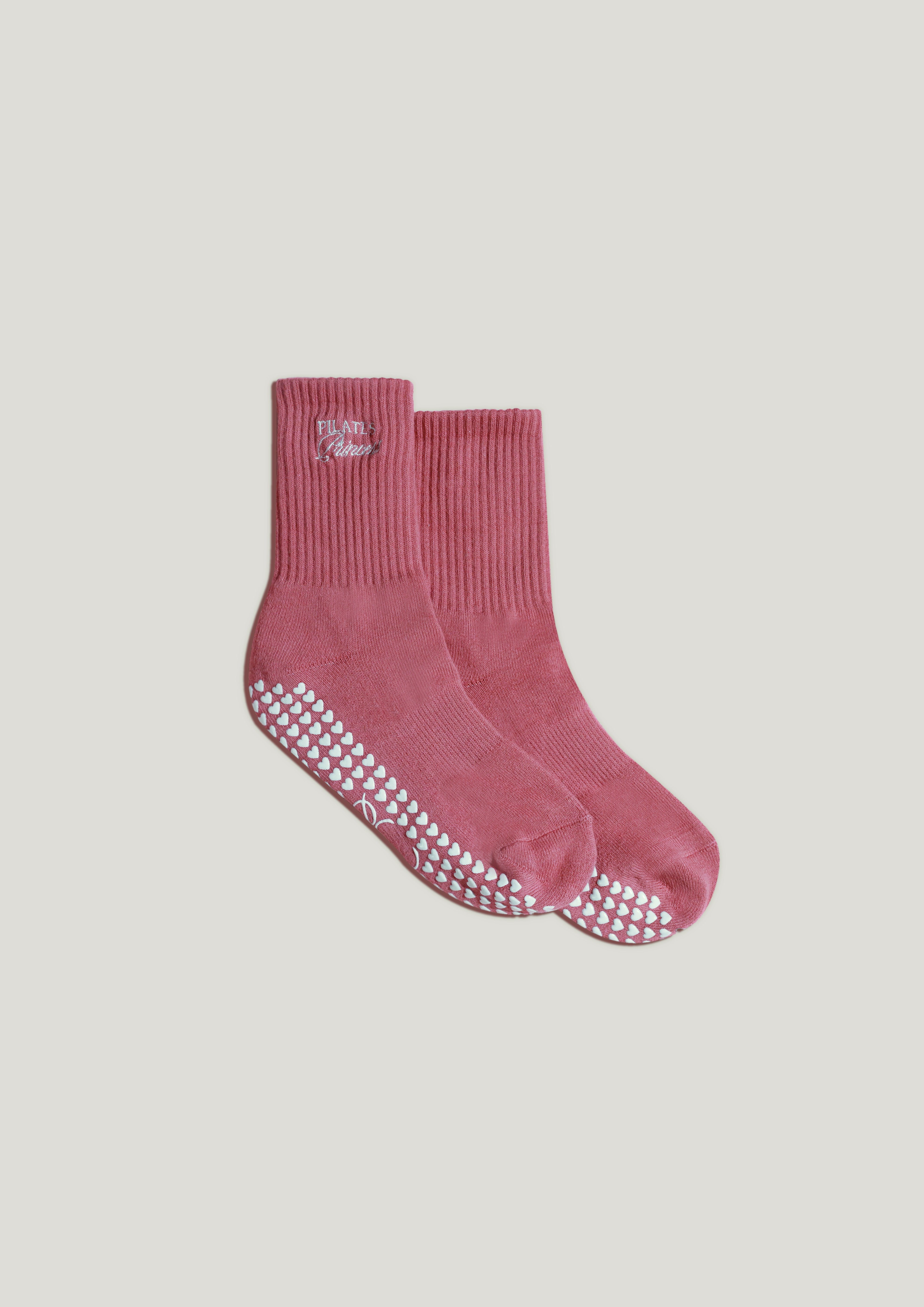 Pilates Grip Socks in Mauve Mirage