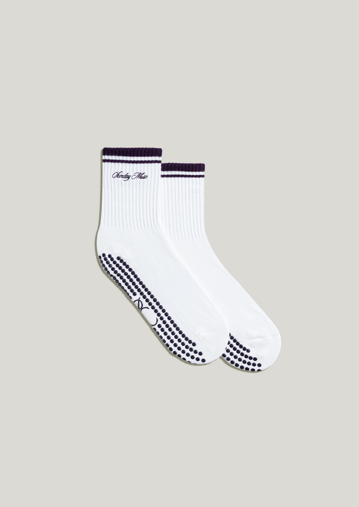 Pilates Grip Socks in Buttercream