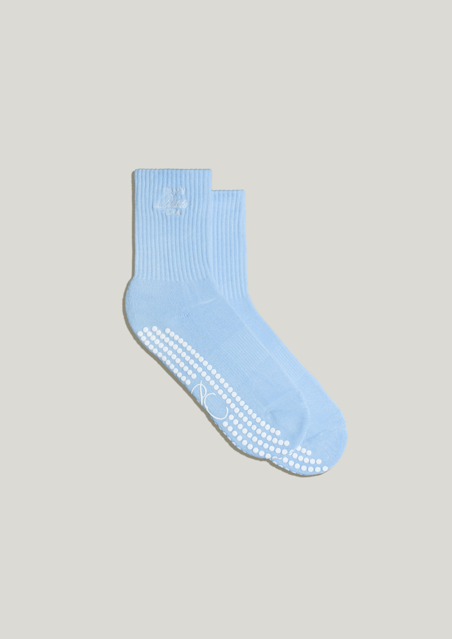 Pilates Grip Socks in Azure