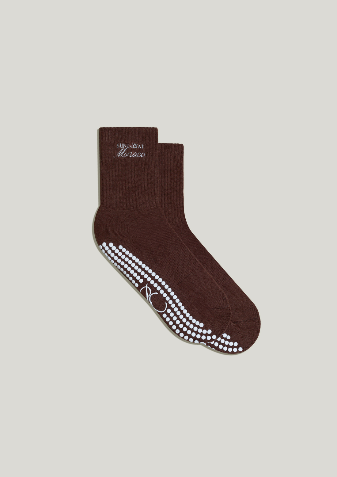 Pilates Grip Socks in Roast