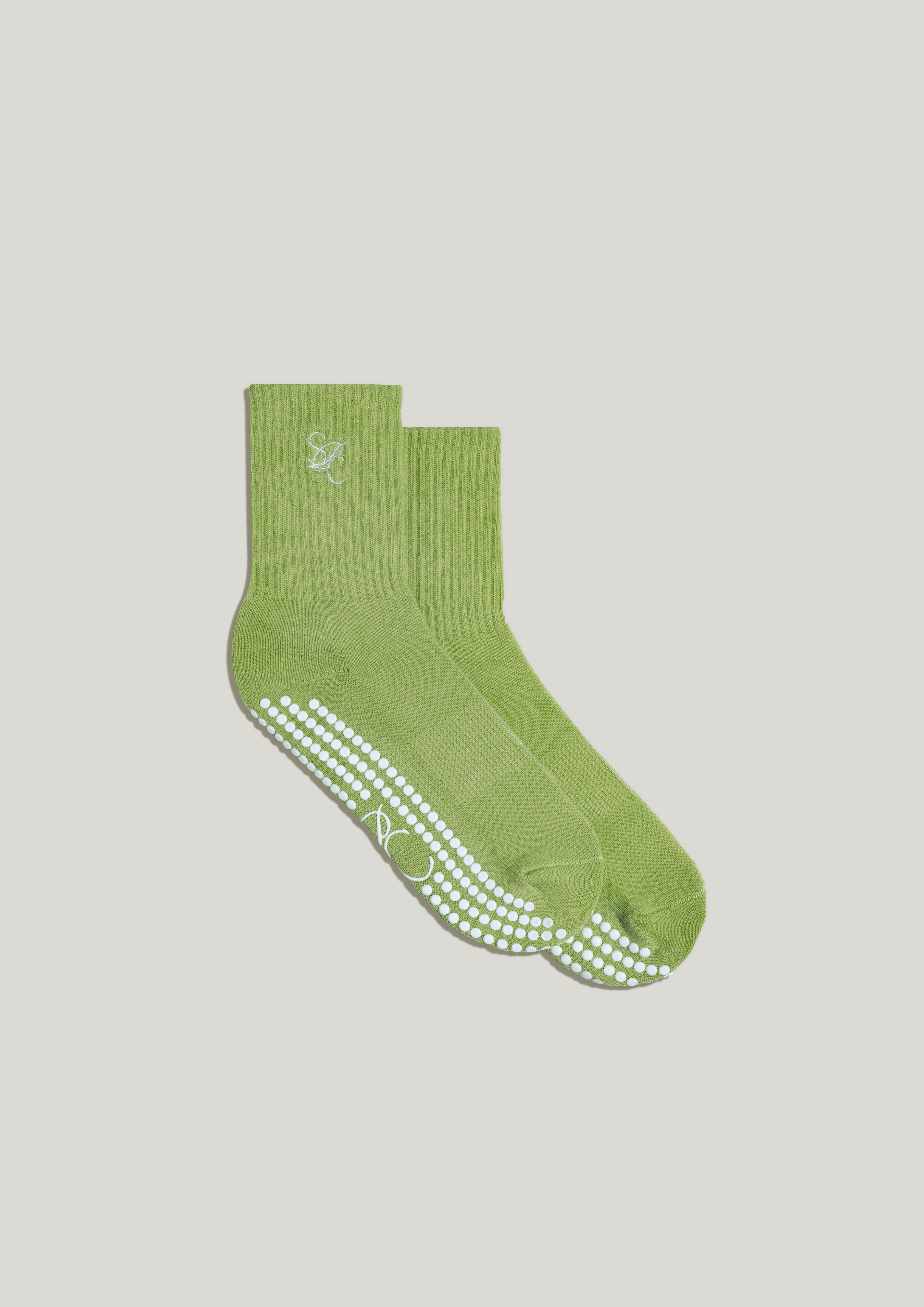 Pilates Grip Socks in Pistachio