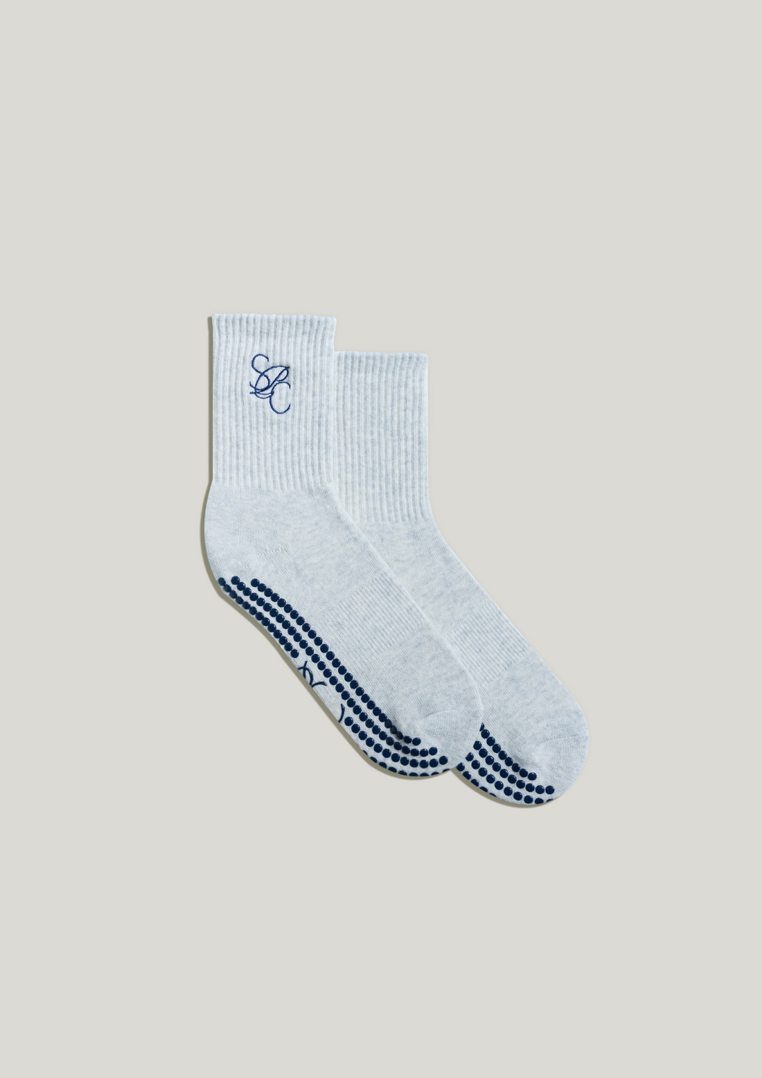 Pilates Grip Socks in Pebble