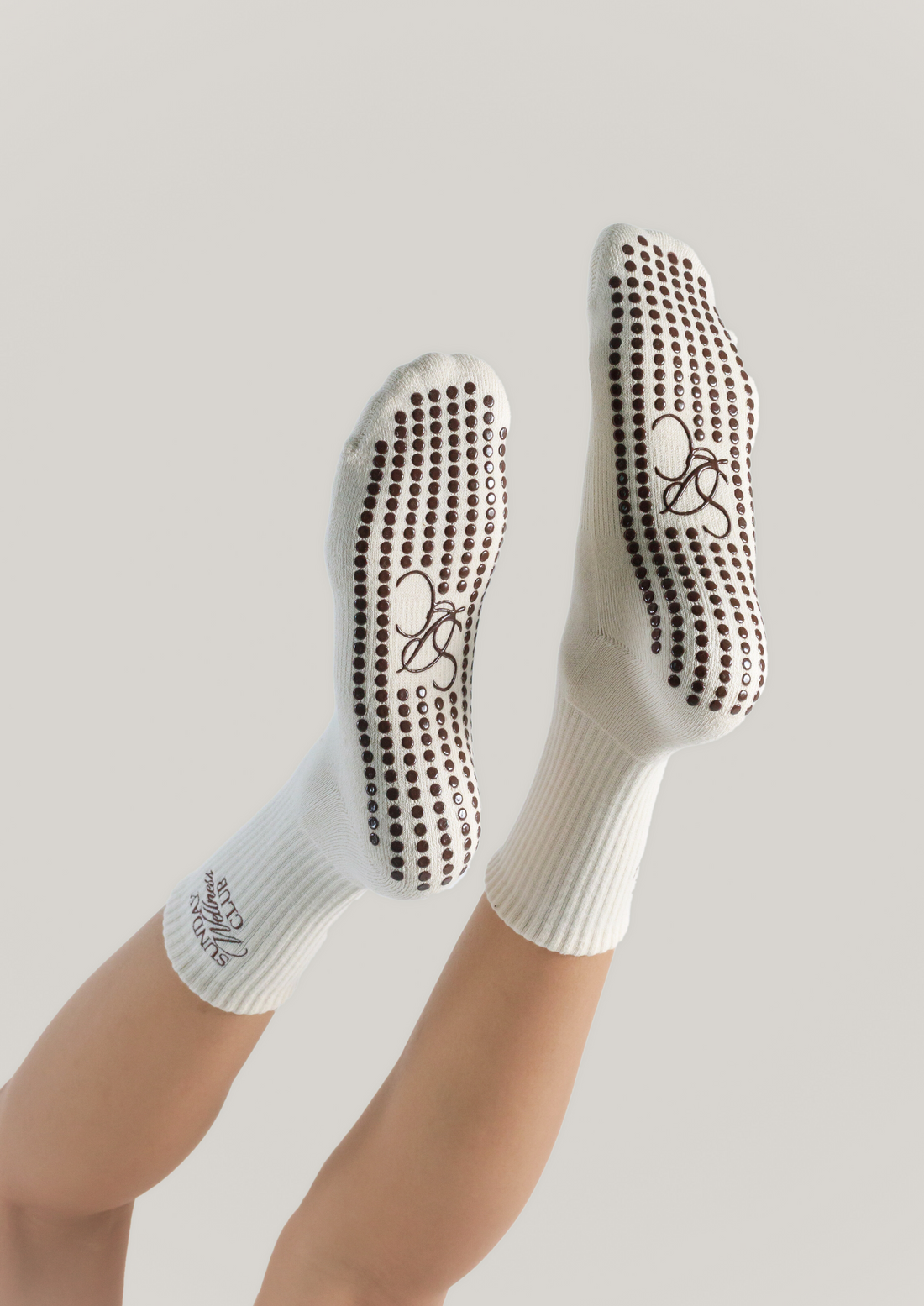 Pilates Grip Socks in Champagne