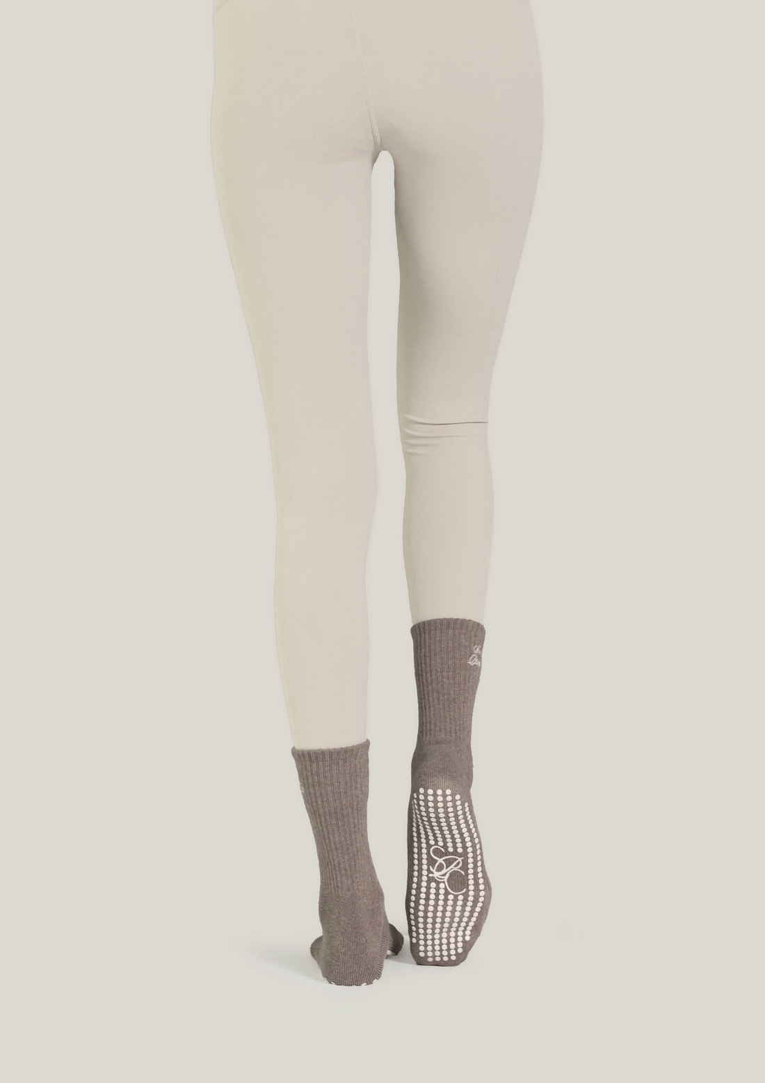 Double-Grip Pilates Grip Socks in Warm Suede
