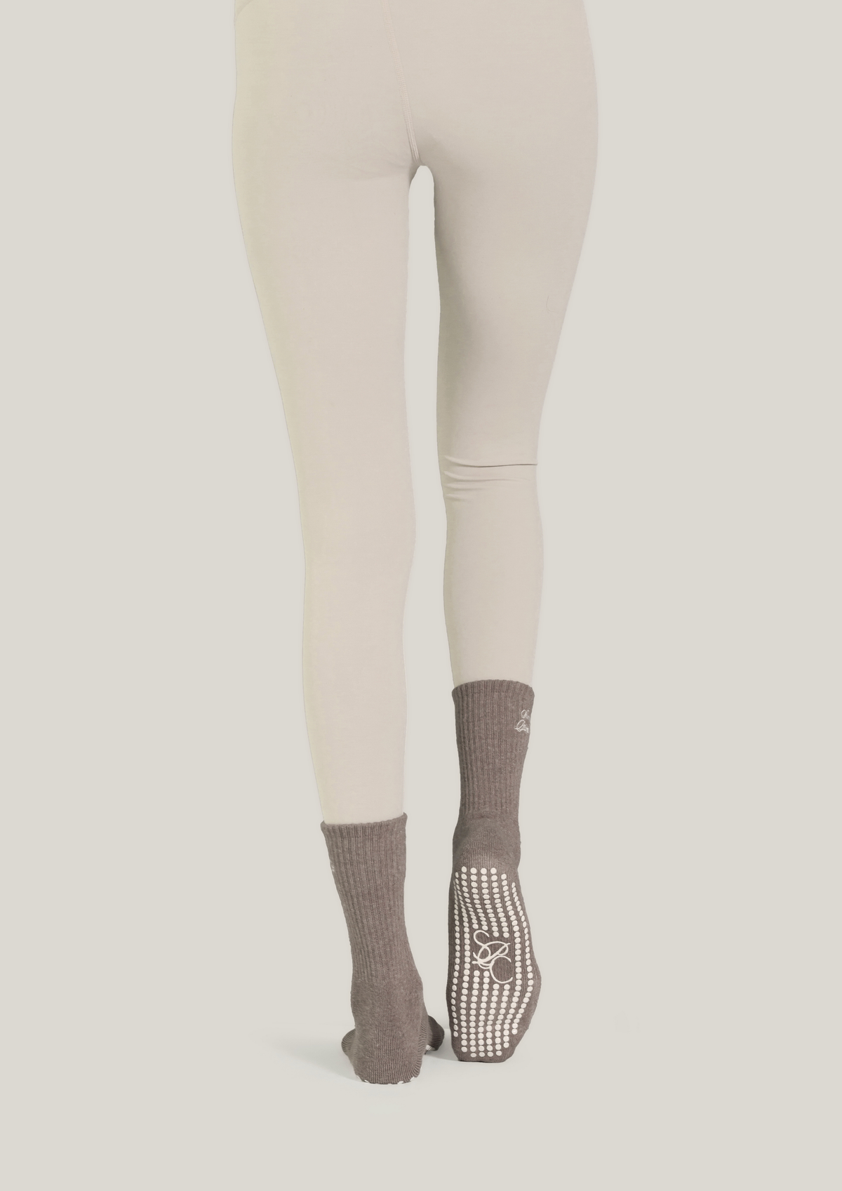 Double-Grip Pilates Grip Socks in Warm Suede