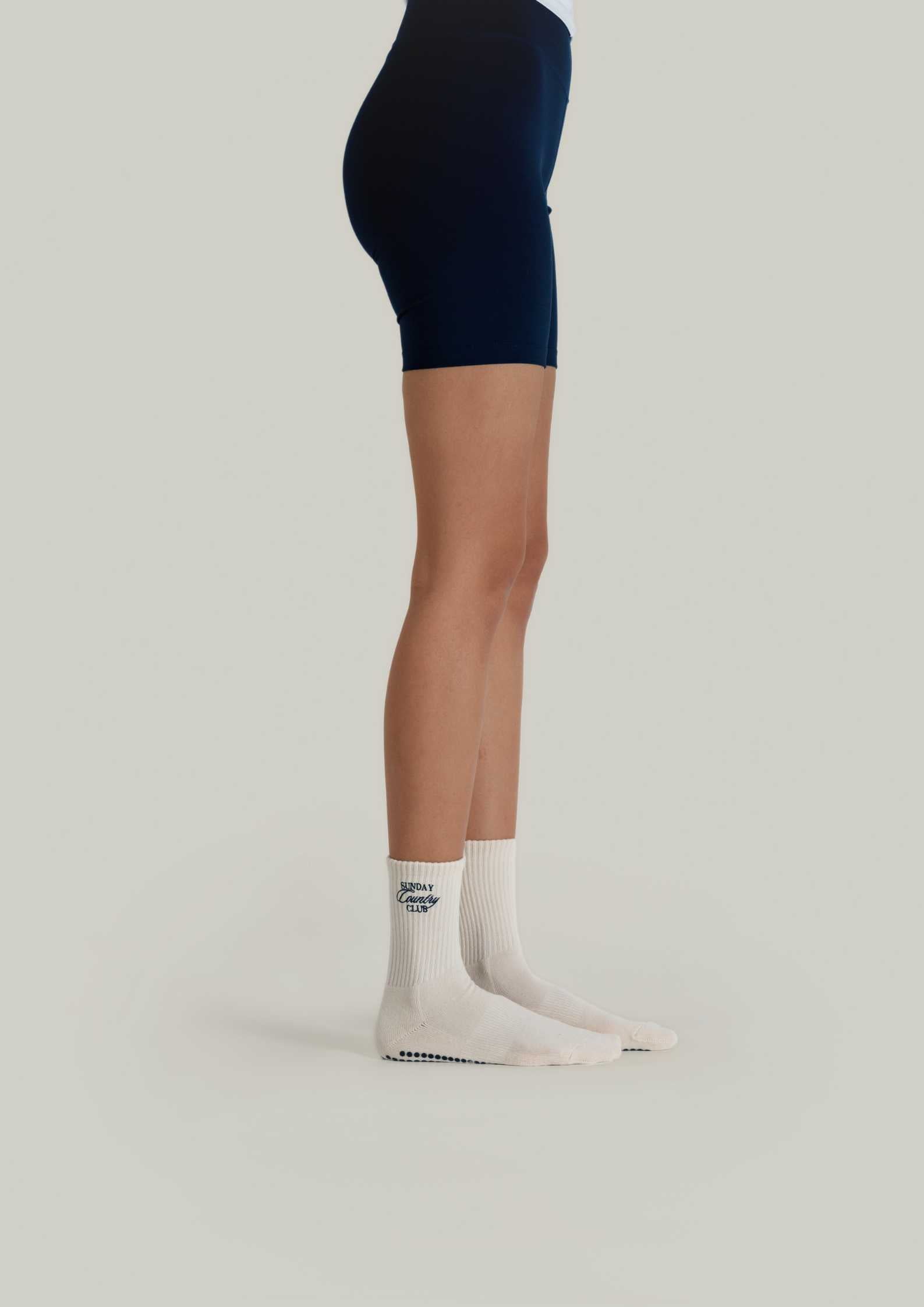 Pilates Grip Socks in Bisque