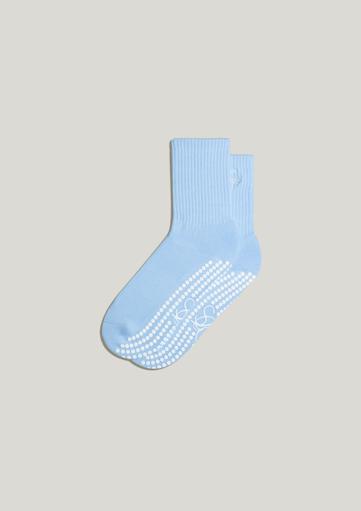 Pilates Grip Socks in Azure