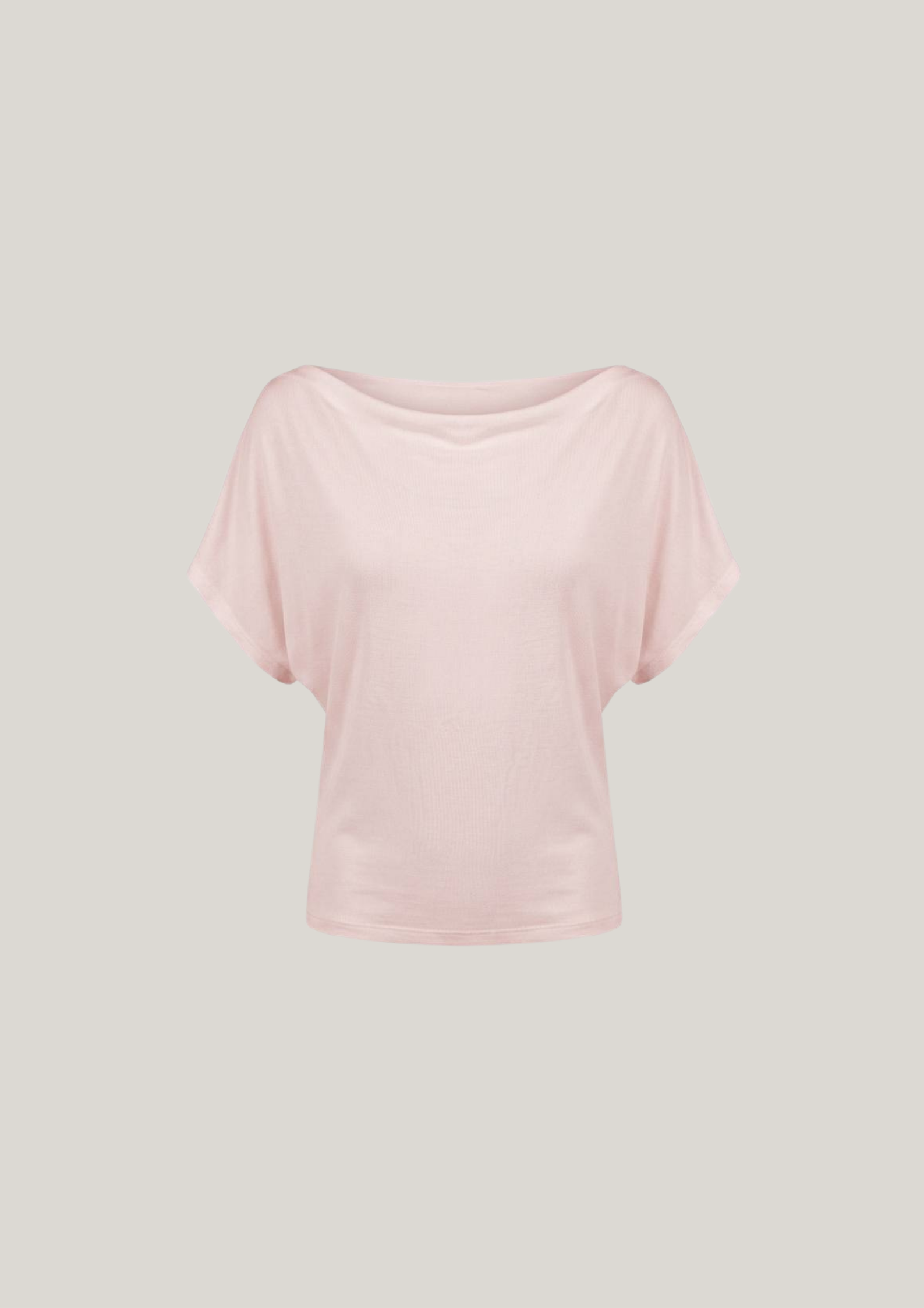 Buttery Soft Drape Off-Shoulder Top in Strawberry Milk