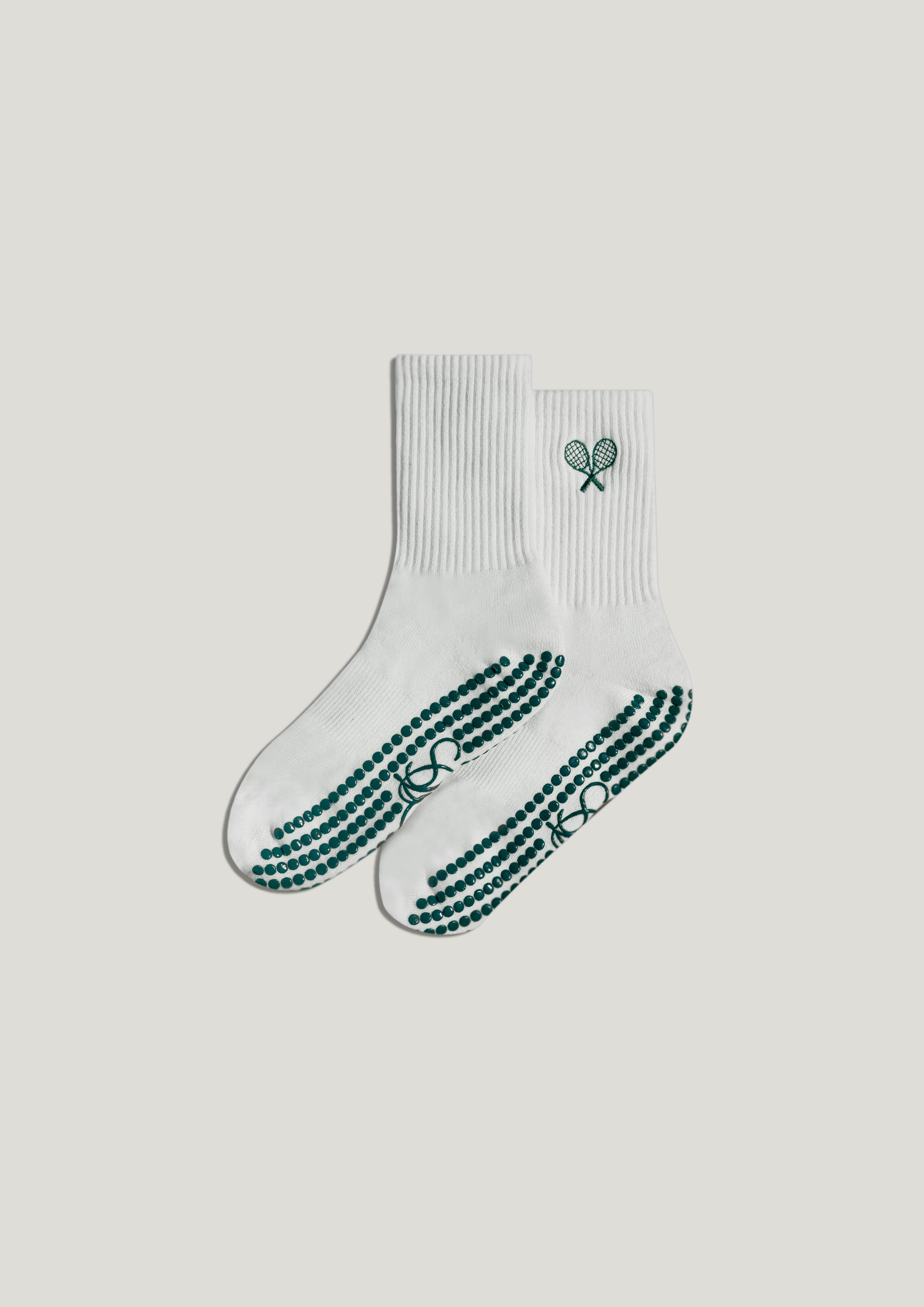Pilates Grip Socks in Bone