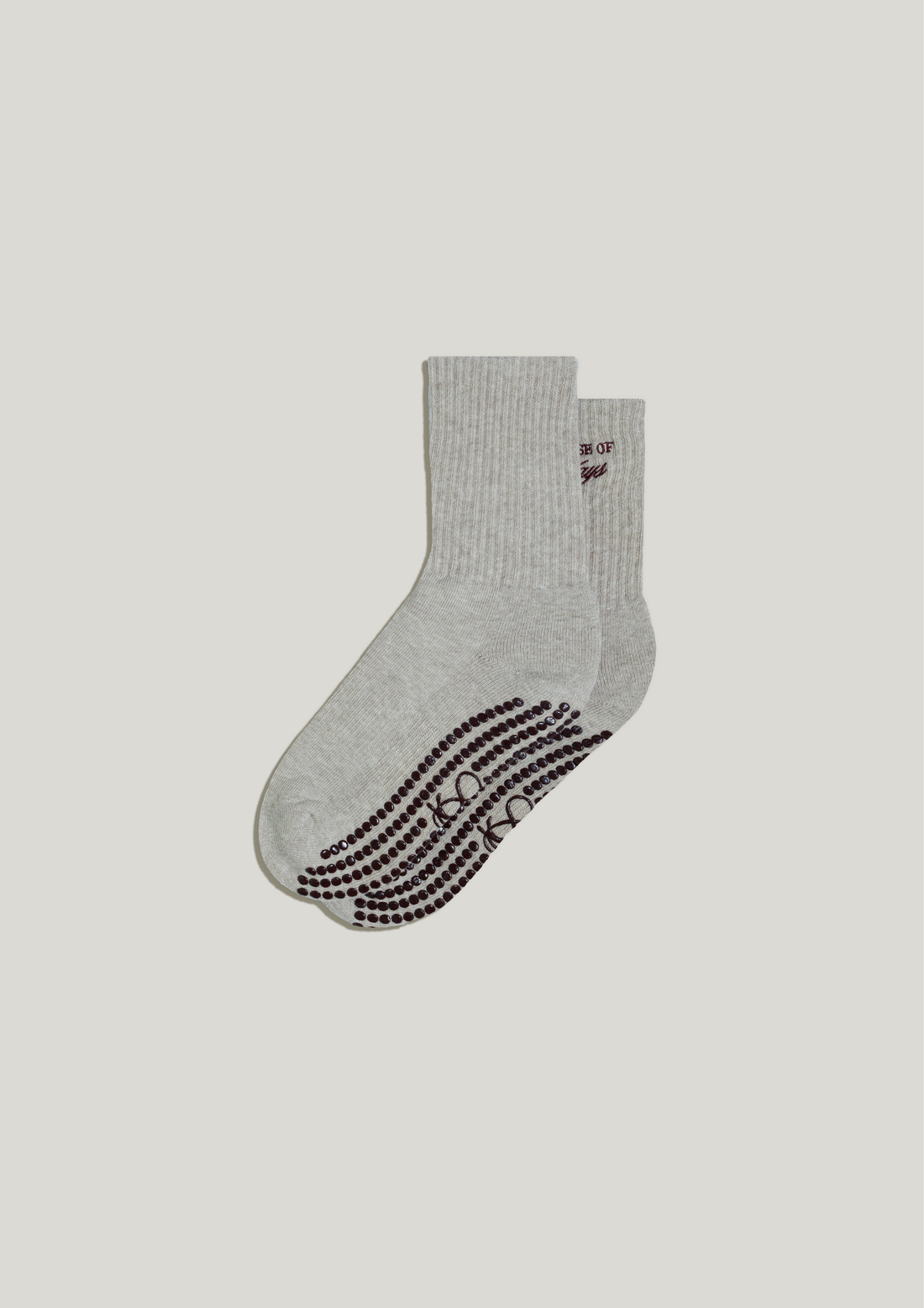 Double-Grip Pilates Grip Socks in Cashmere