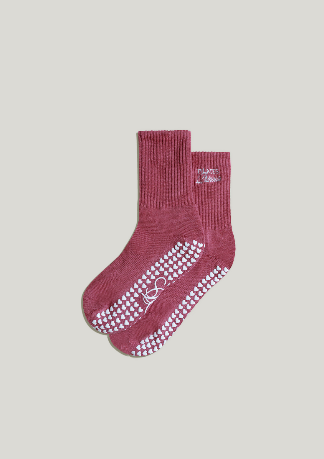 Pilates Grip Socks in Mauve Mirage