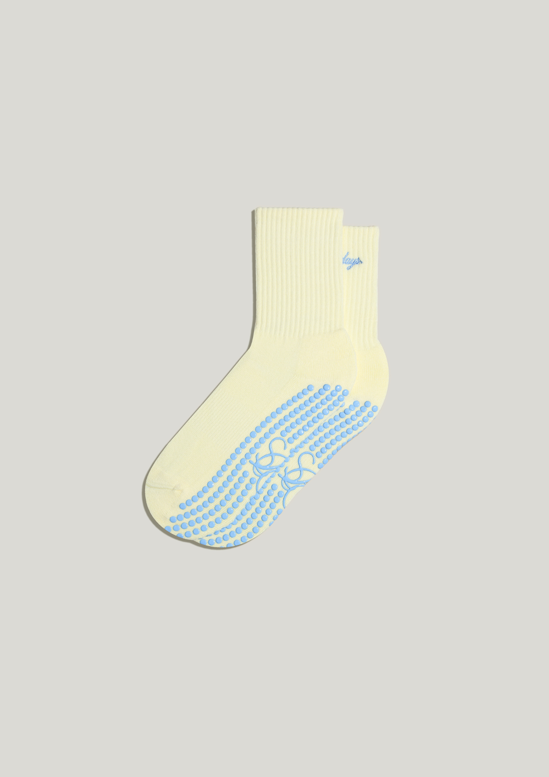 Pilates Grip Socks in Butter
