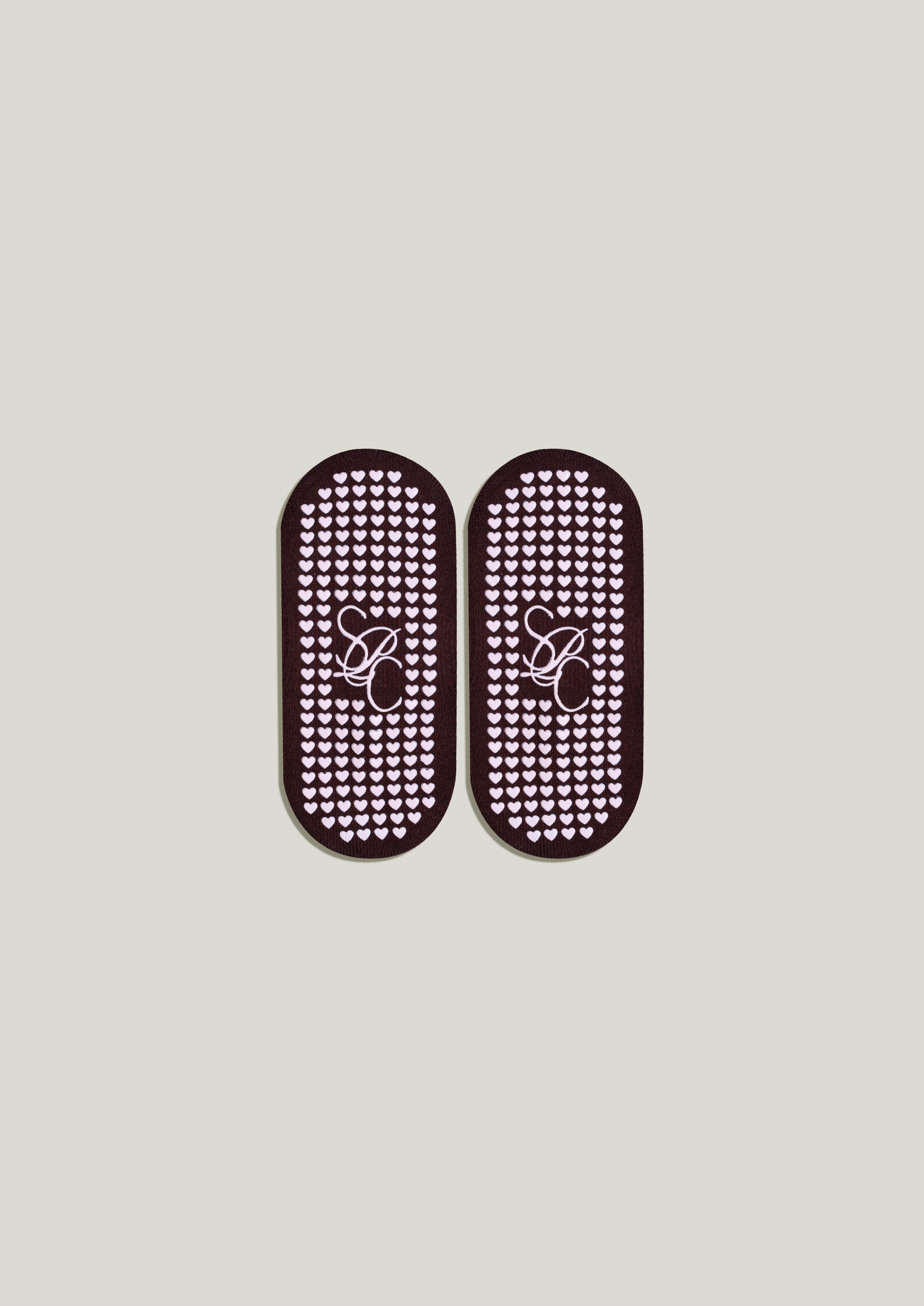 Pilates Ballet Grip Socks in Chocolate