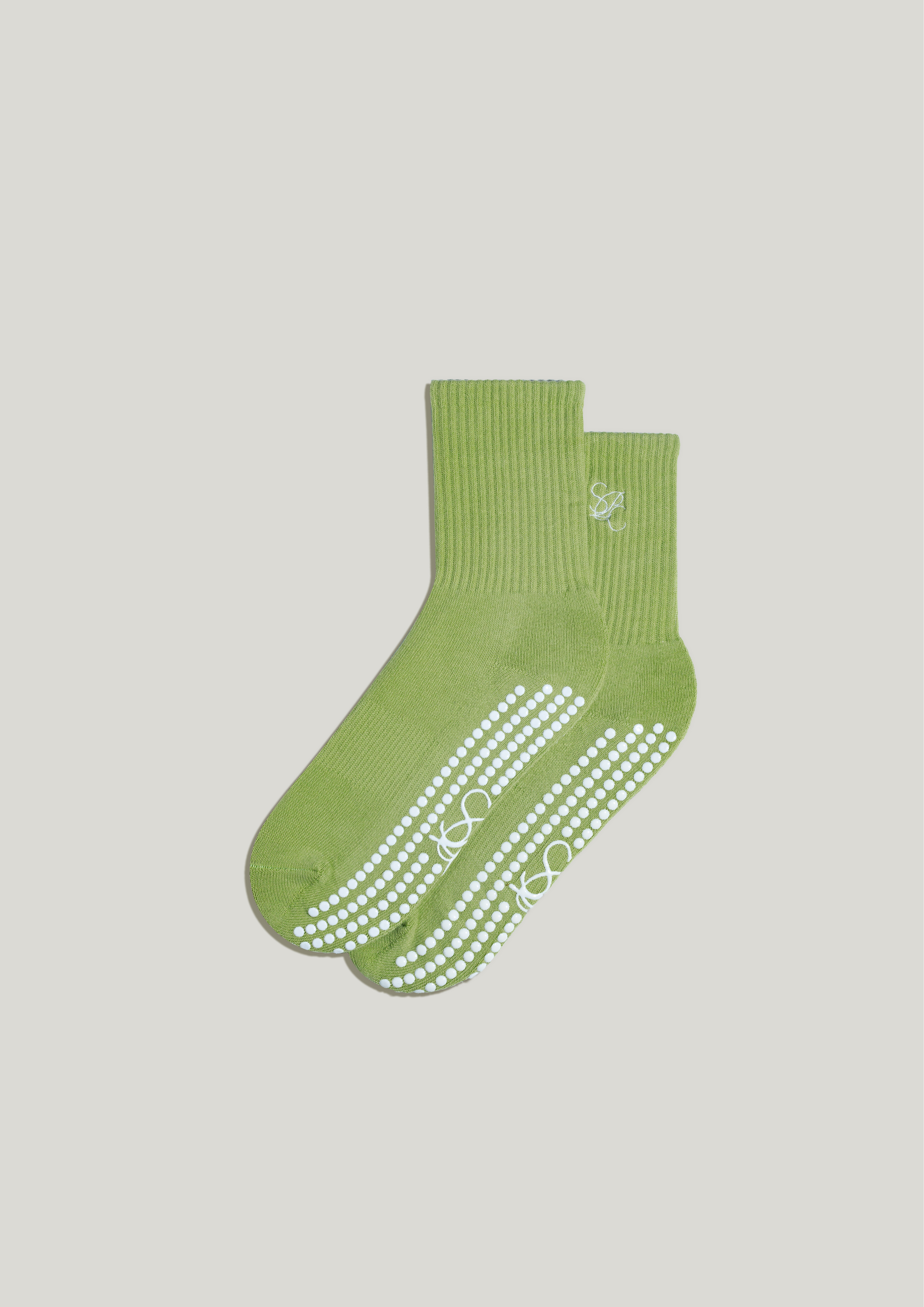 Pilates Grip Socks in Pistachio