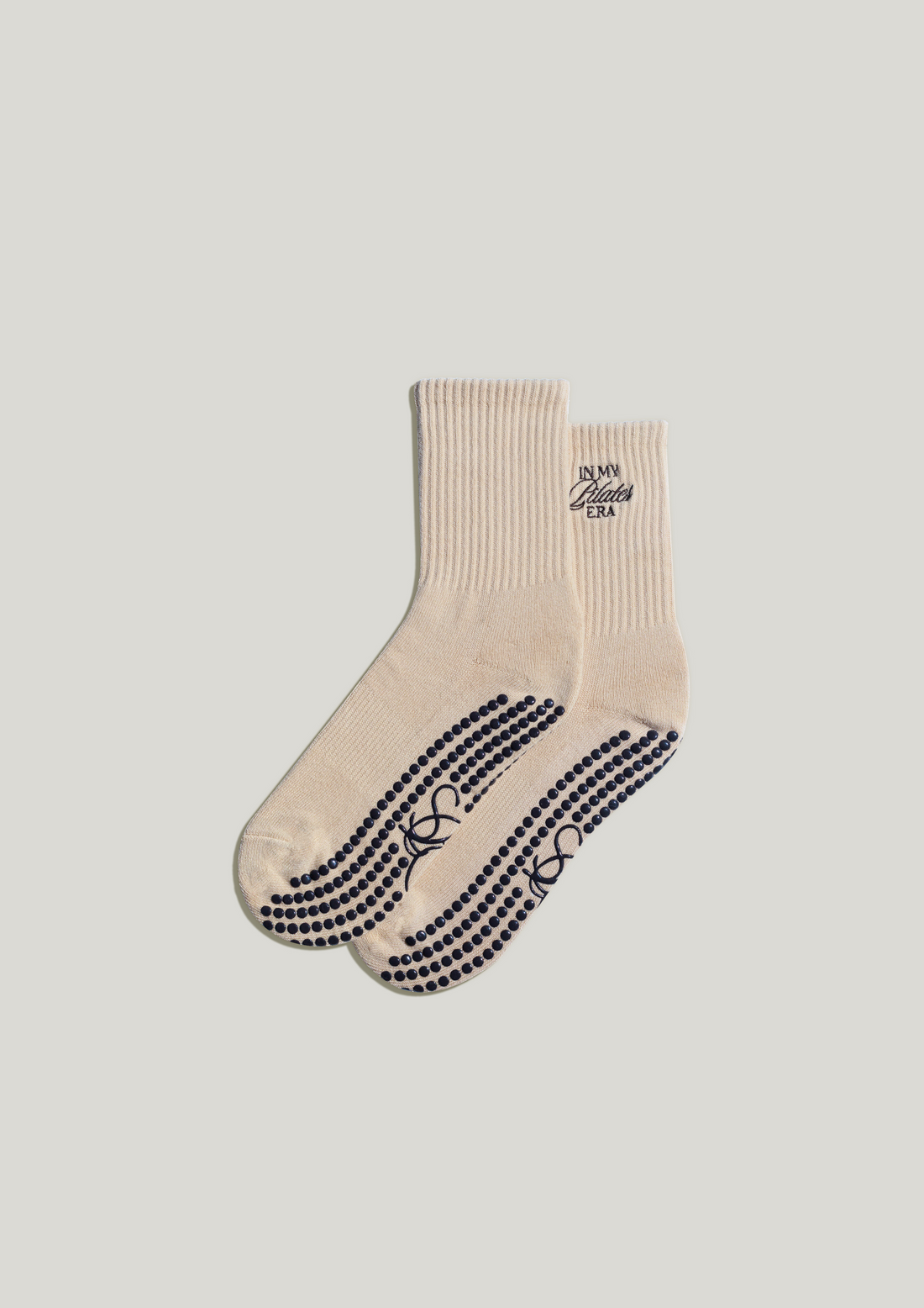 Pilates Grip Socks in Ecru