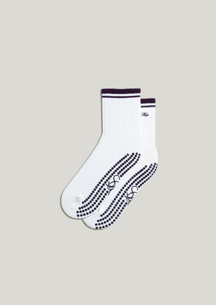 Pilates Grip Socks in Buttercream
