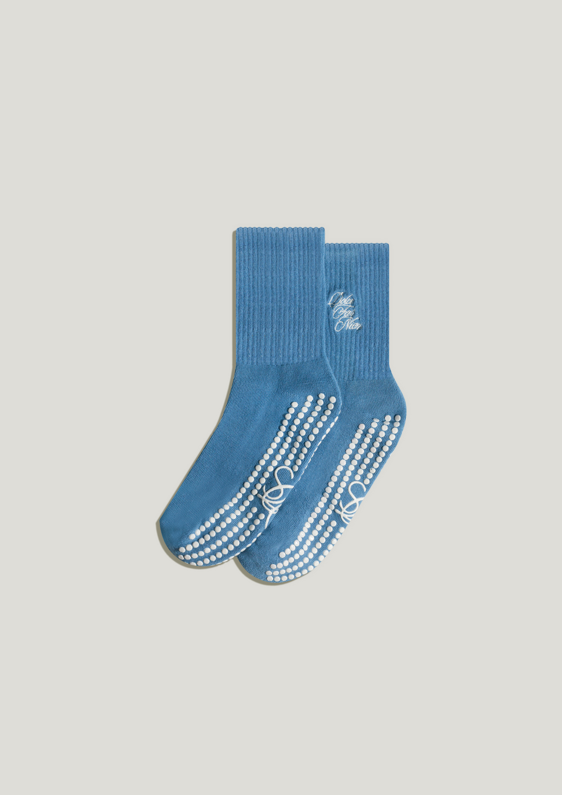 Pilates Grip Socks in Bleu