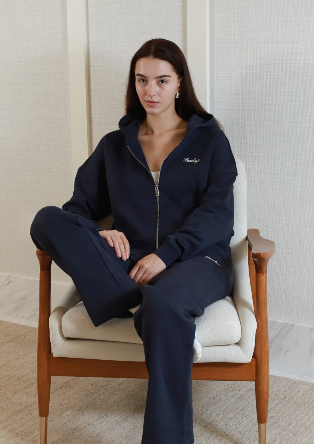 Sundays 100% Cotton Sweatpants in Royale Blue