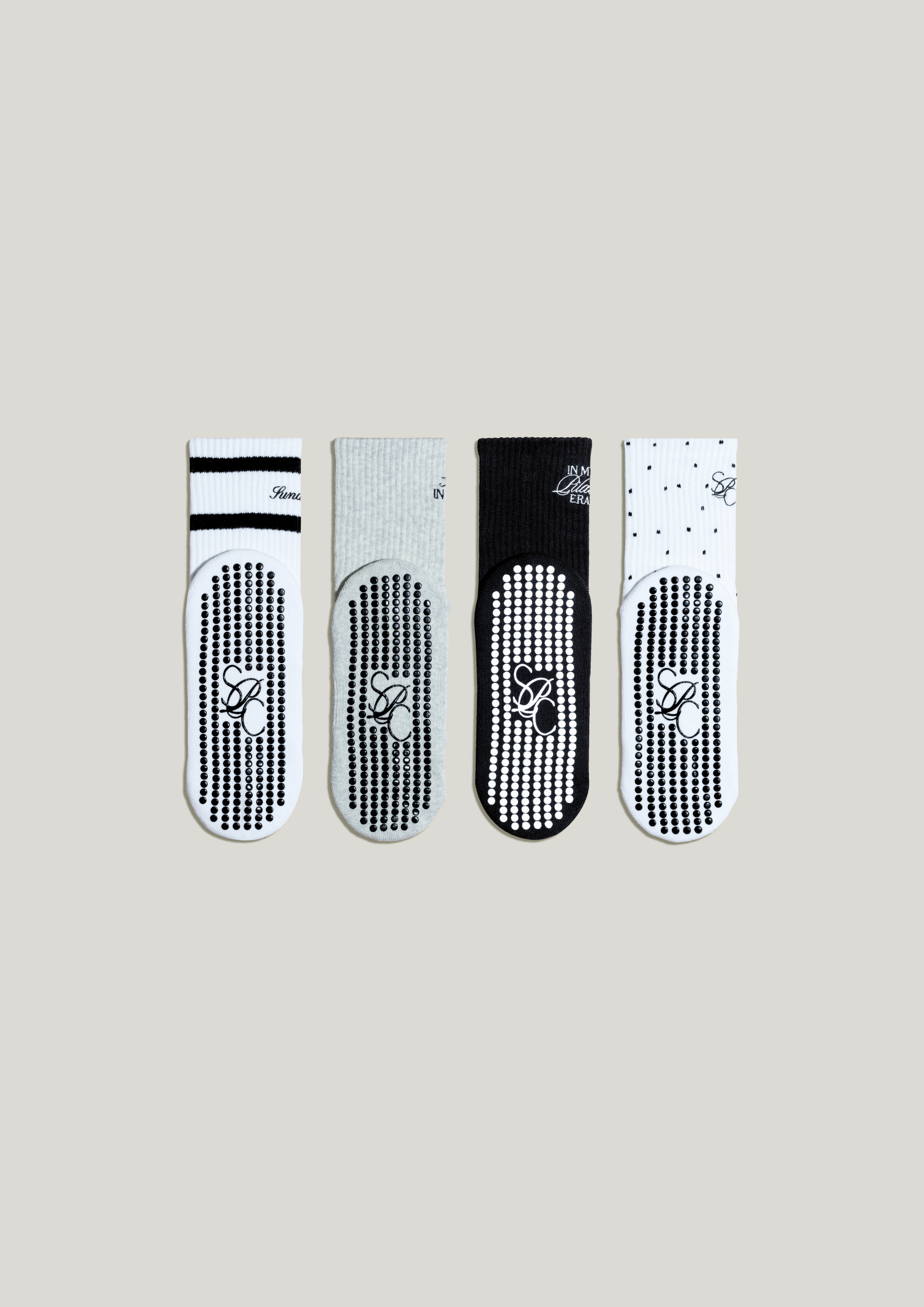The Silver Screen Pilates Grip Socks Bundle Set