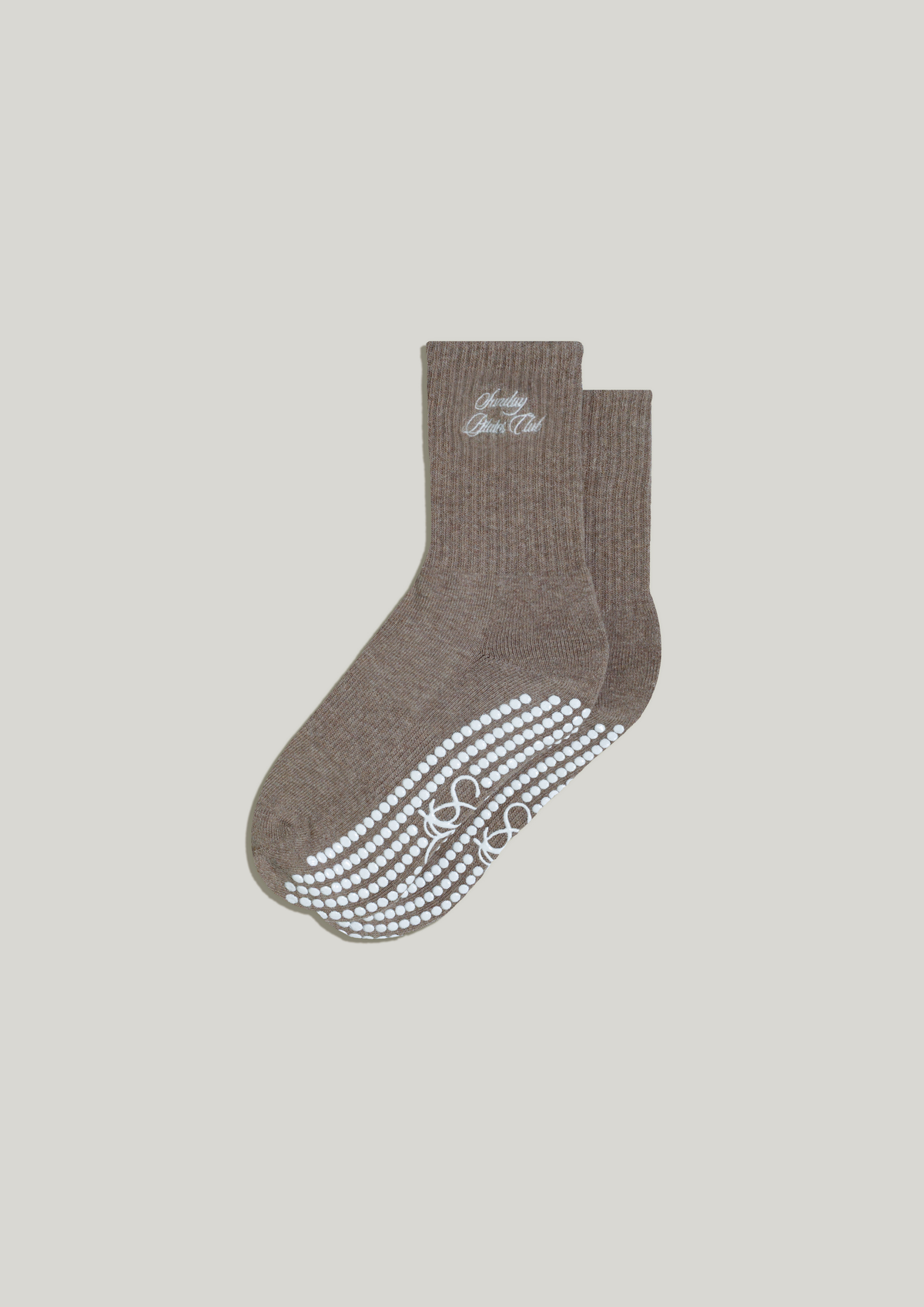 Double-Grip Pilates Grip Socks in Warm Suede