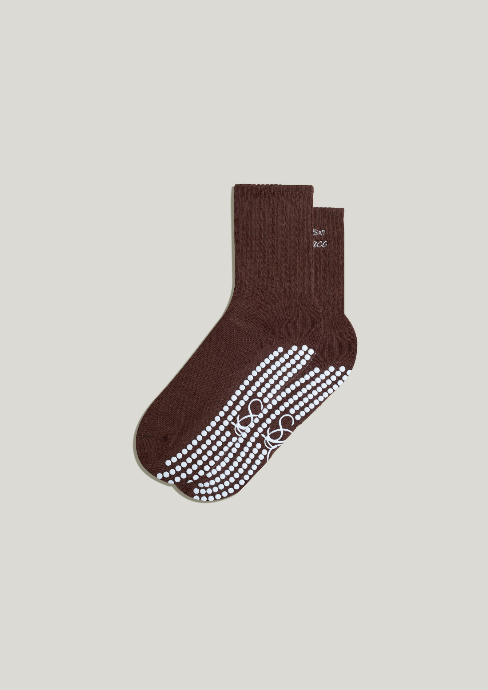 Pilates Grip Socks in Roast