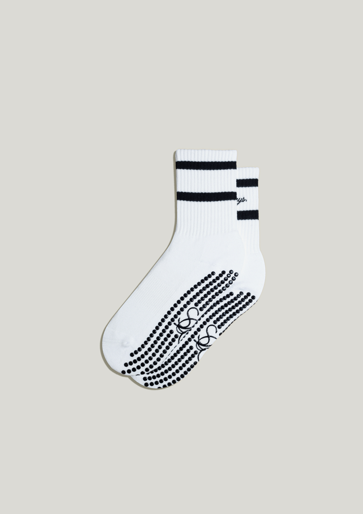 Pilates Grip Socks in Pearl