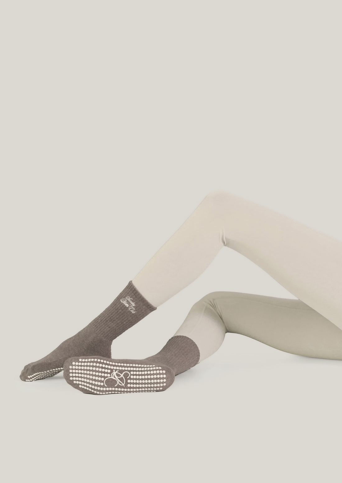 Double-Grip Pilates Grip Socks in Warm Suede