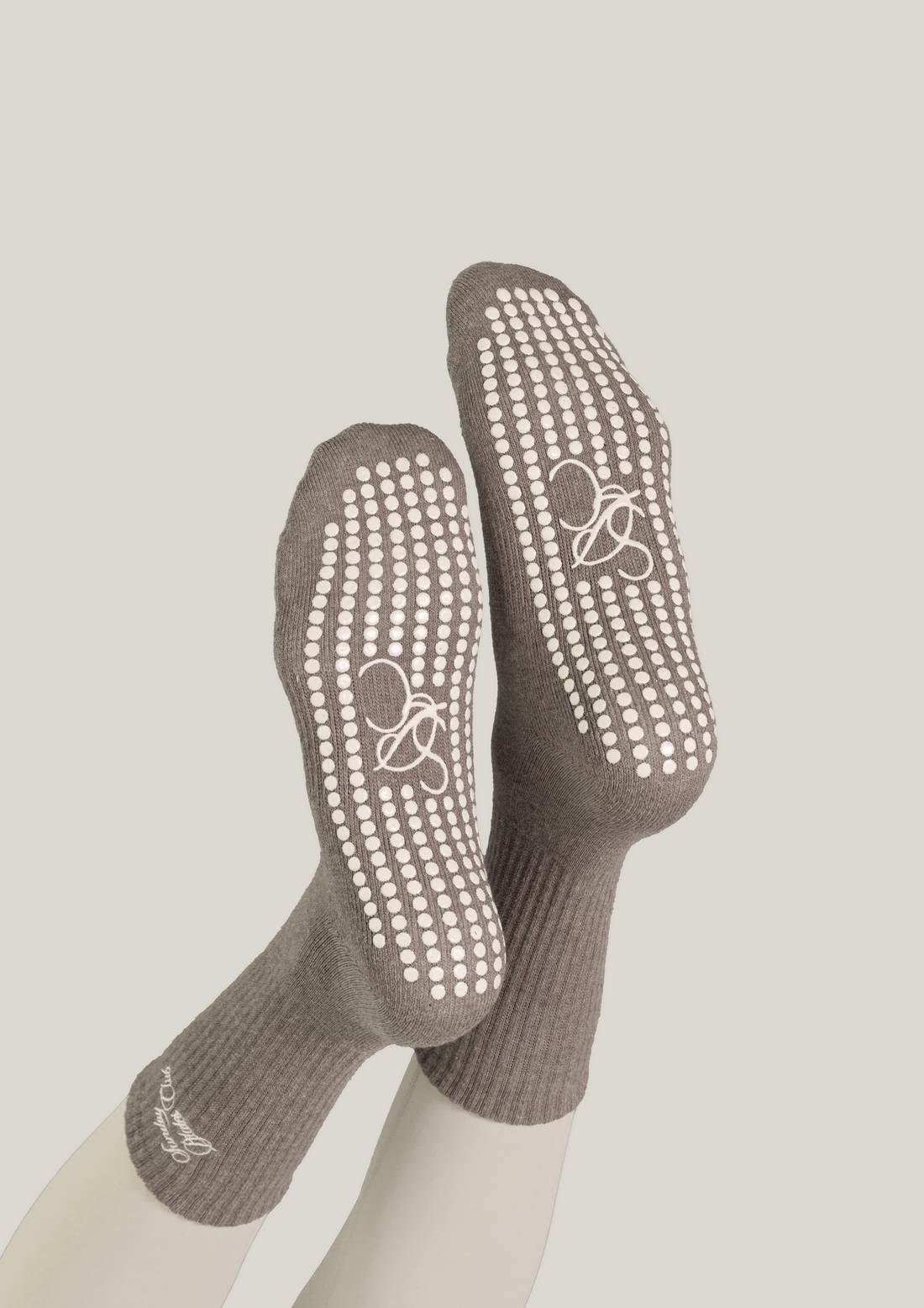 Double-Grip Pilates Grip Socks in Warm Suede