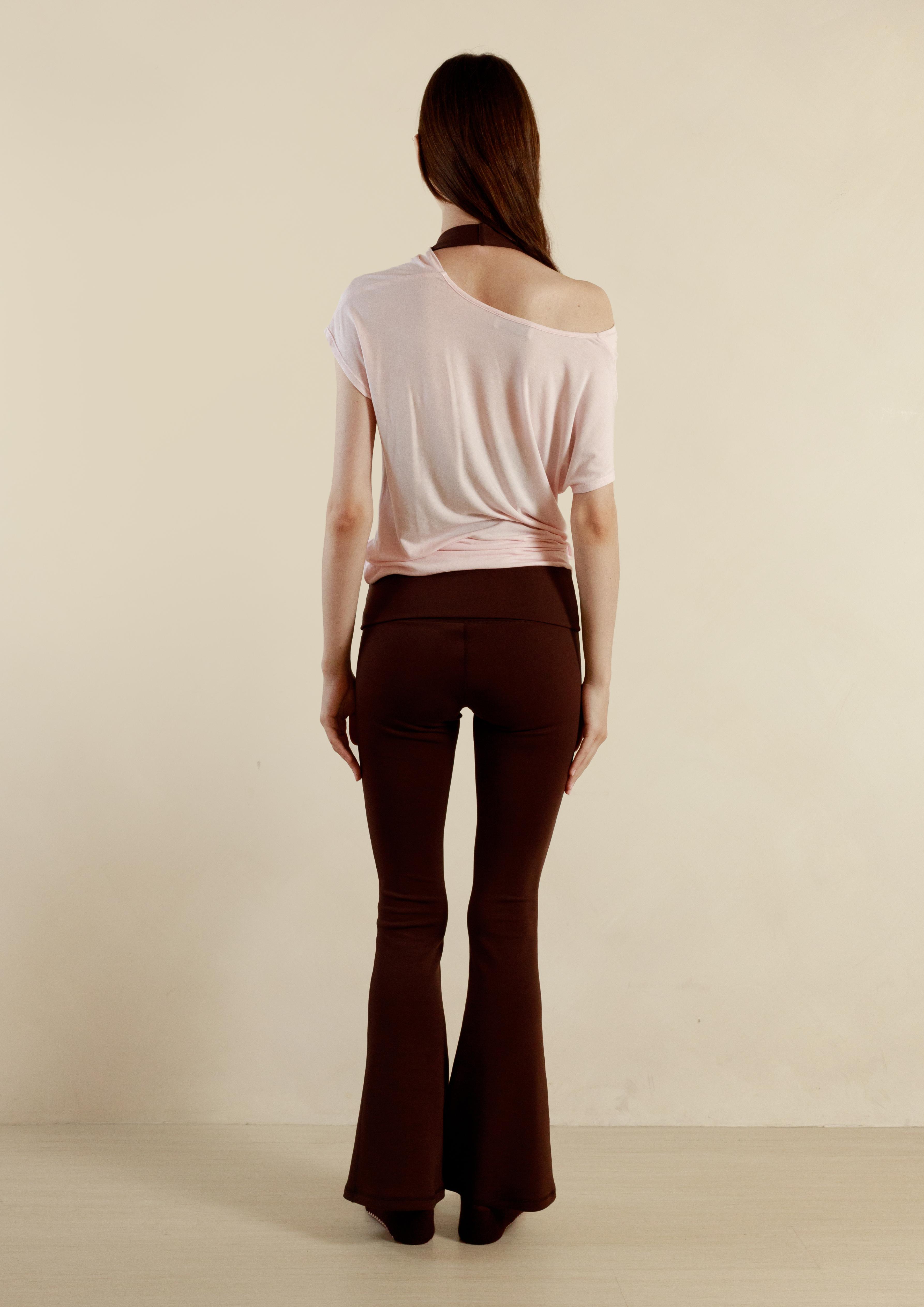 Buttery Soft Drape Off-Shoulder Top in Strawberry Milk