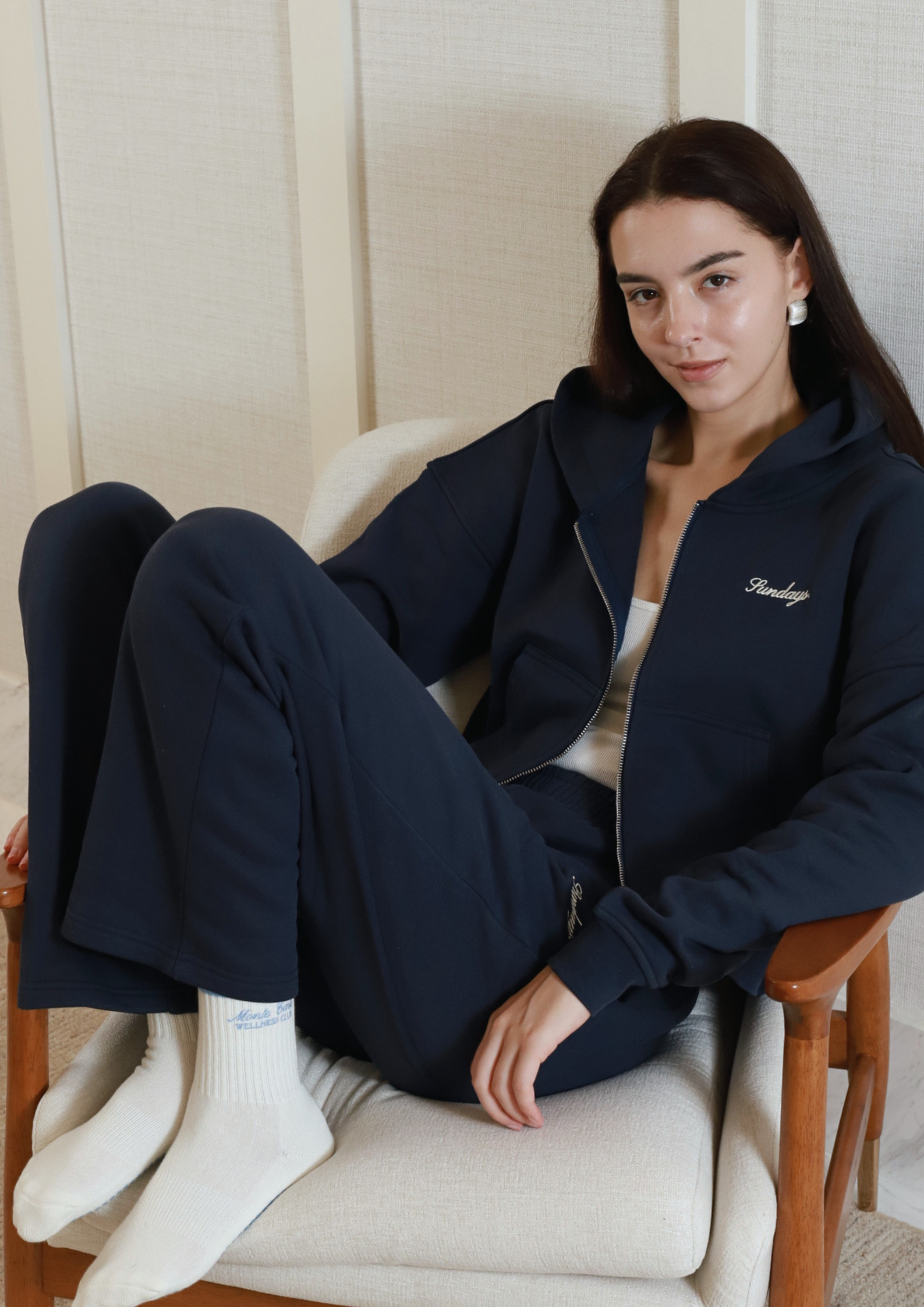 Sundays 100% Cotton Sweatpants in Royale Blue