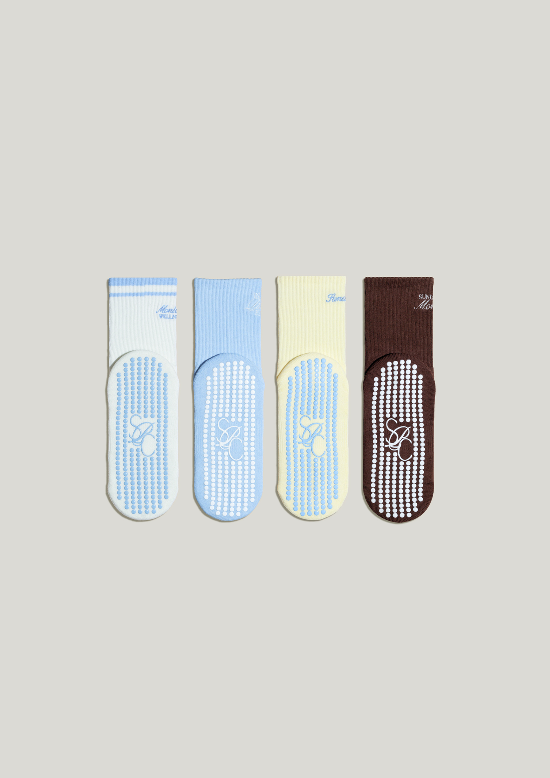 Sundays At Monaco Pilates Grip Socks Gift Set
