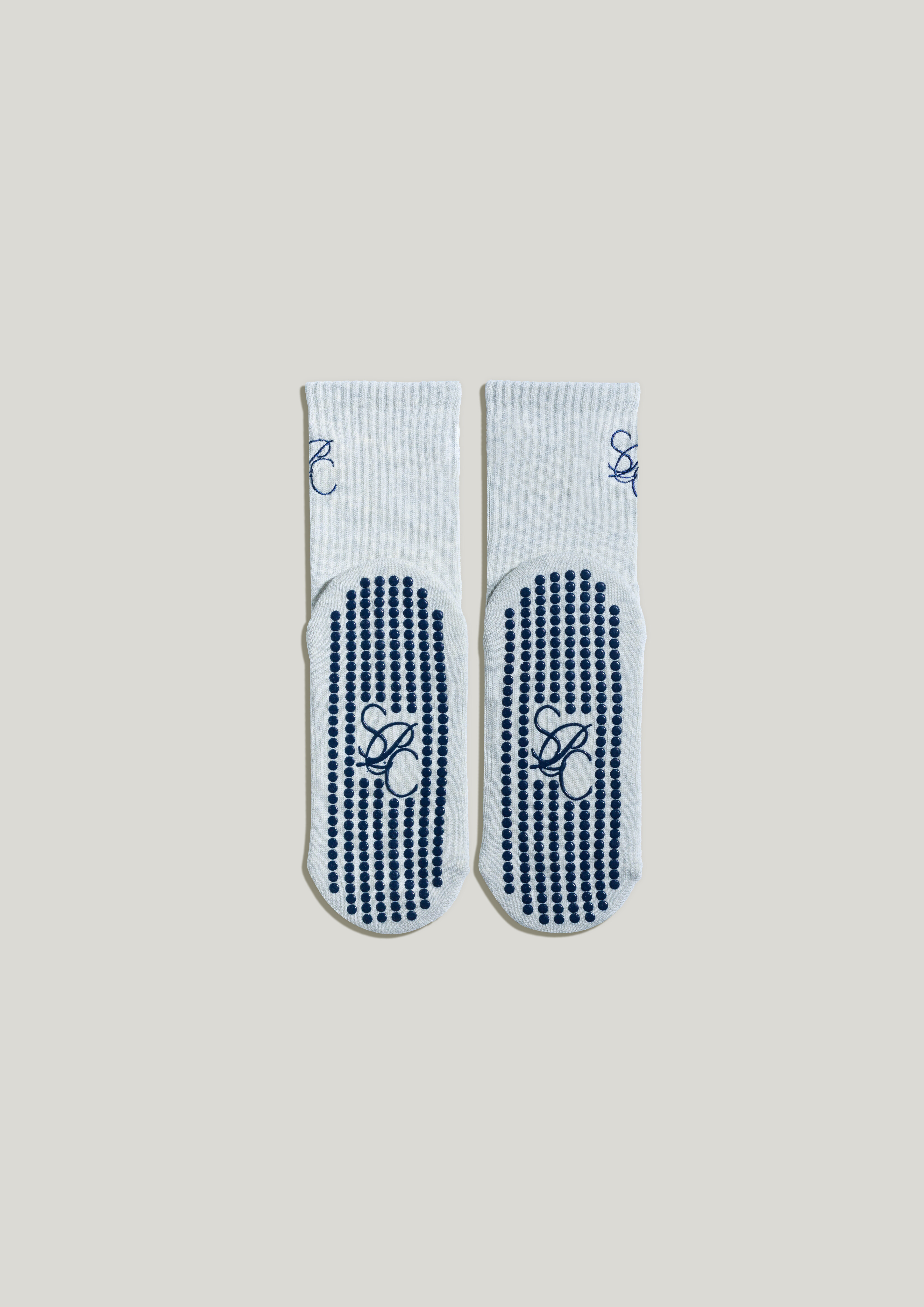 Pilates Grip Socks in Pebble