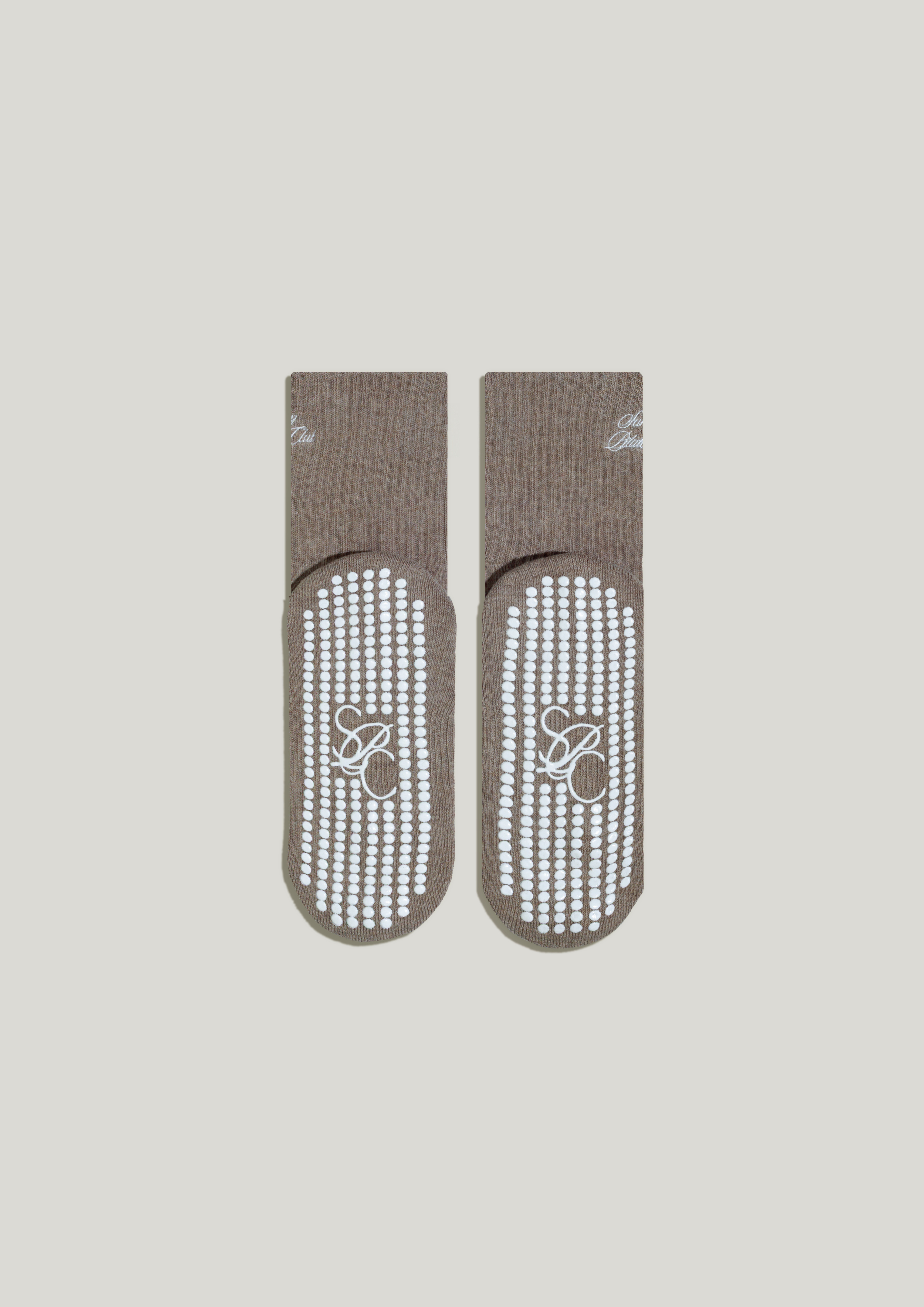 Double-Grip Pilates Grip Socks in Warm Suede