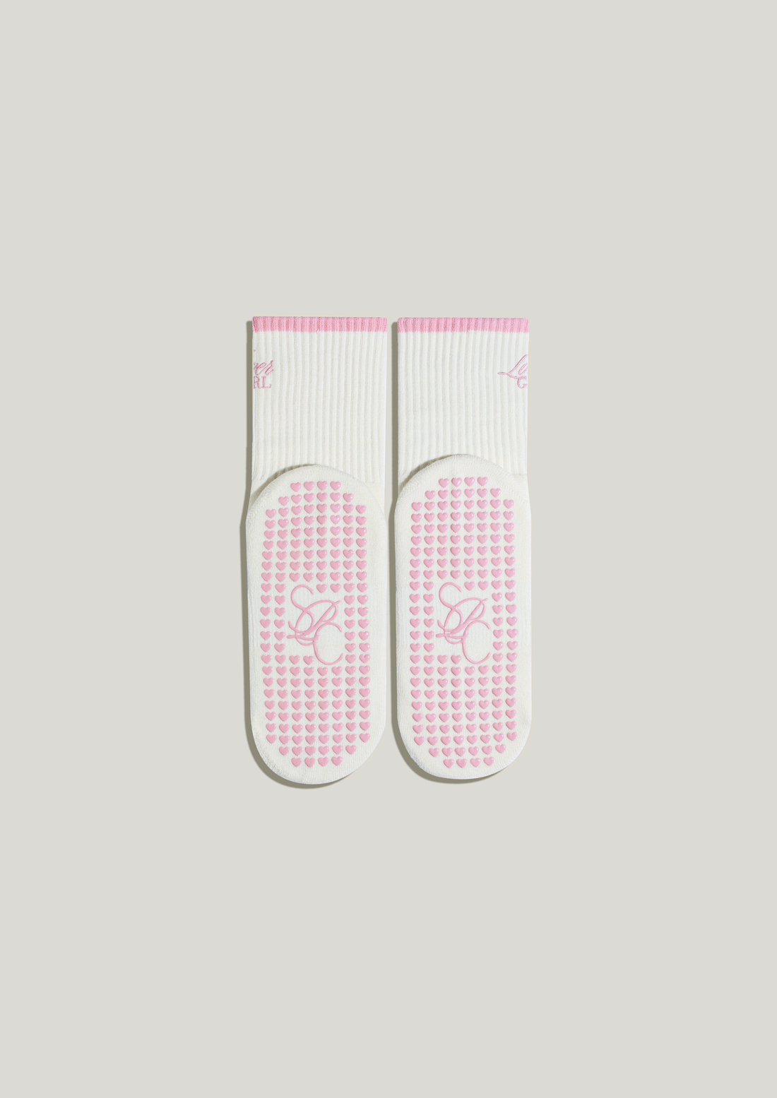 Pilates Grip Socks in Vanilla