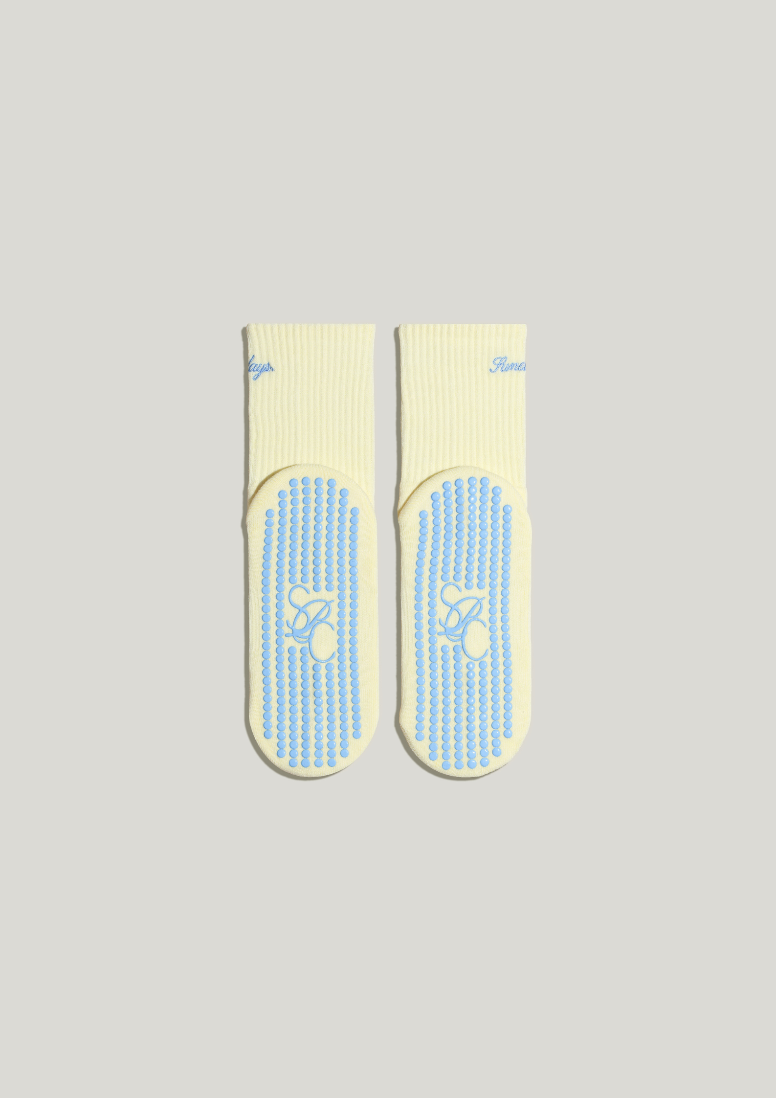 Pilates Grip Socks in Butter
